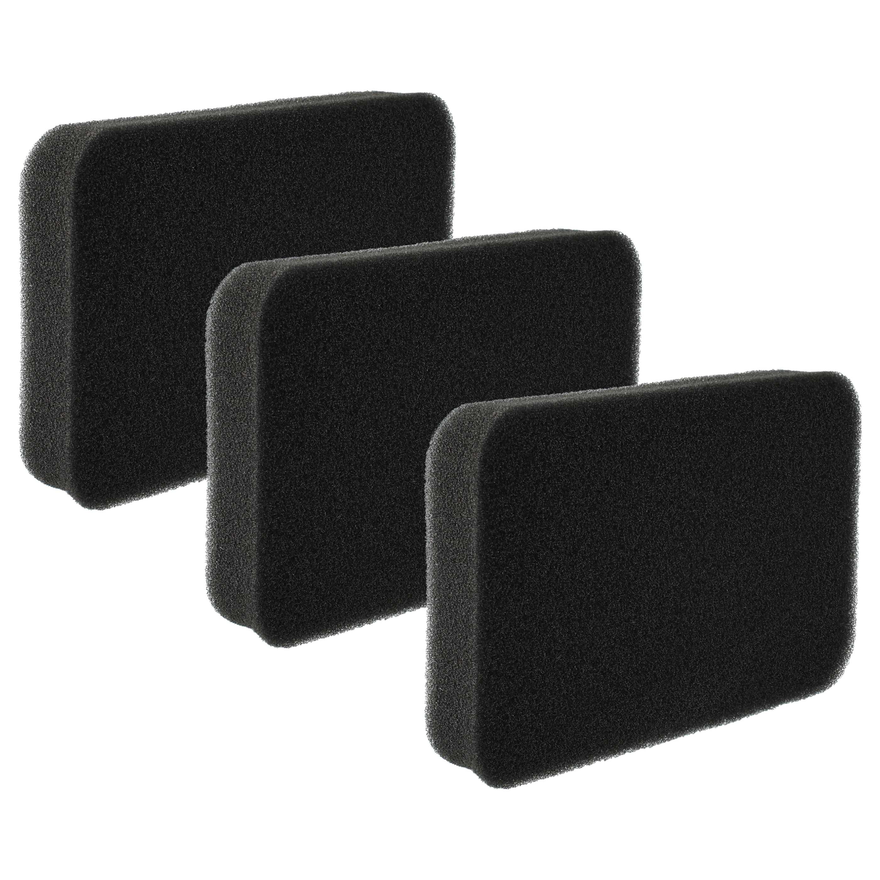 3x Filtre remplace Rowenta RS-RT3732 pour aspirateur - filtre en mousse