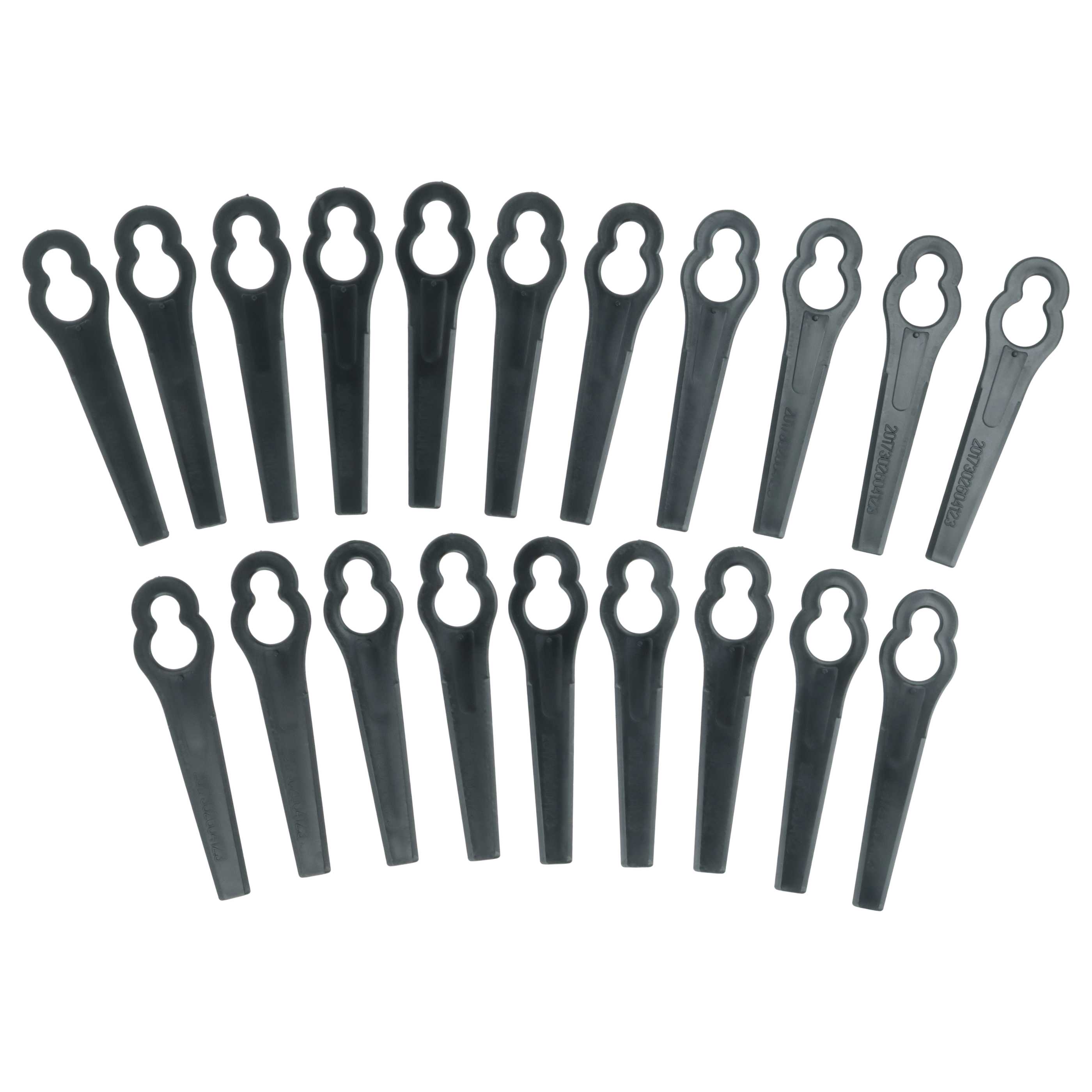 20x cuchillas reemplaza ALM BQ026 para cortacéspedes - negro