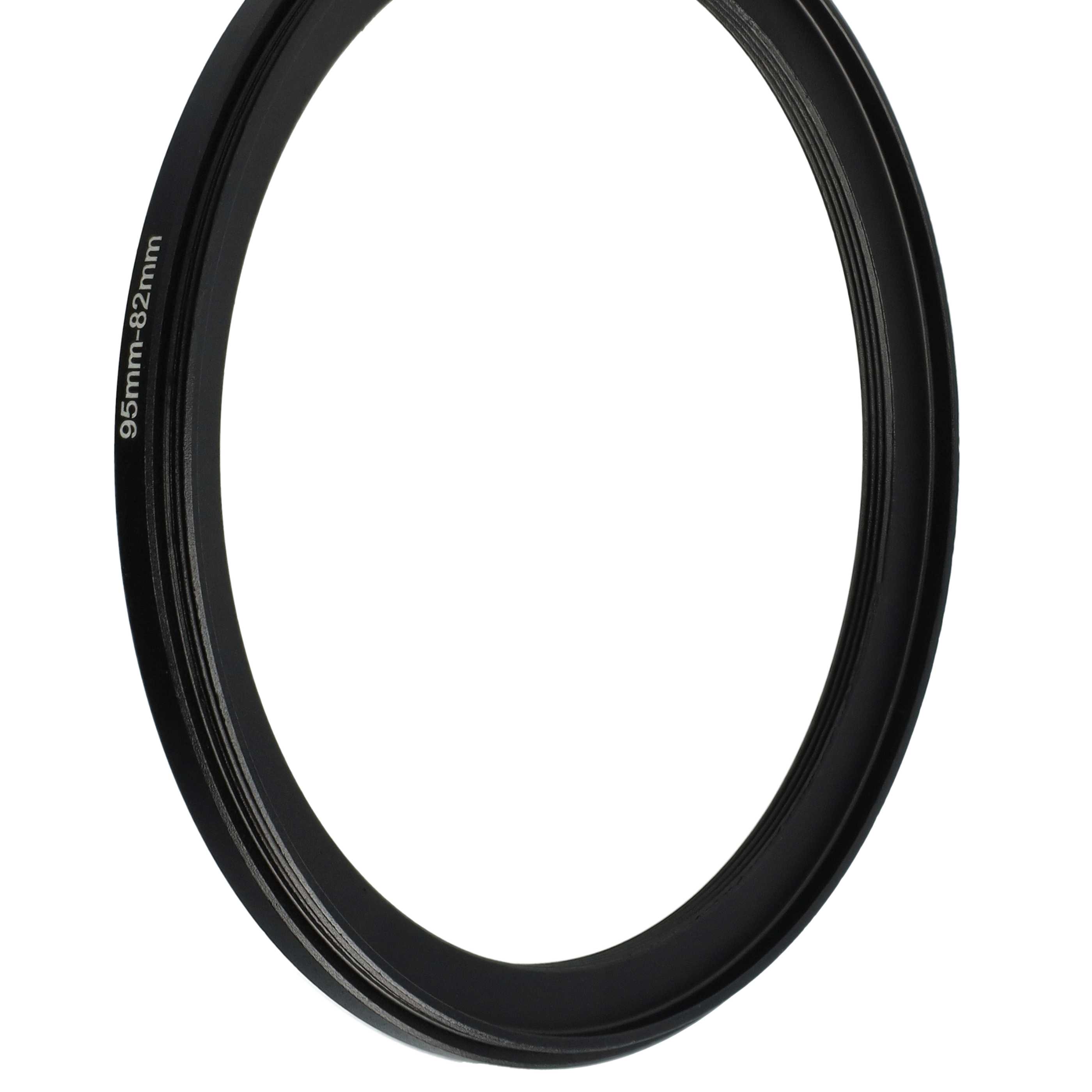 Anillo adaptador Step Down de 95 mm a 82 mm para objetivo de la cámara - Adaptador de filtro, metal, negro