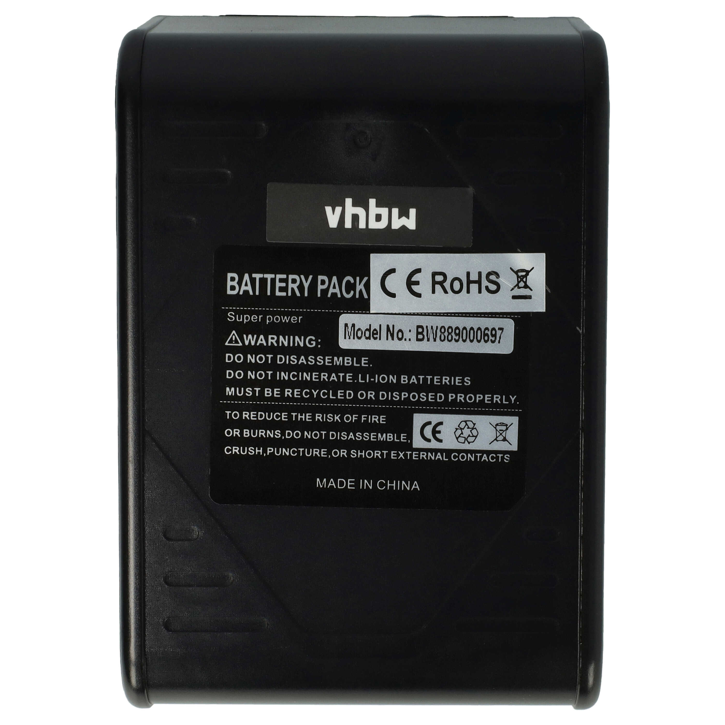 Batterie remplace Hoover BH15030, BH15030C, BH15040, BH15260BH15260PC pour aspirateur - 6000mAh 20V Li-ion
