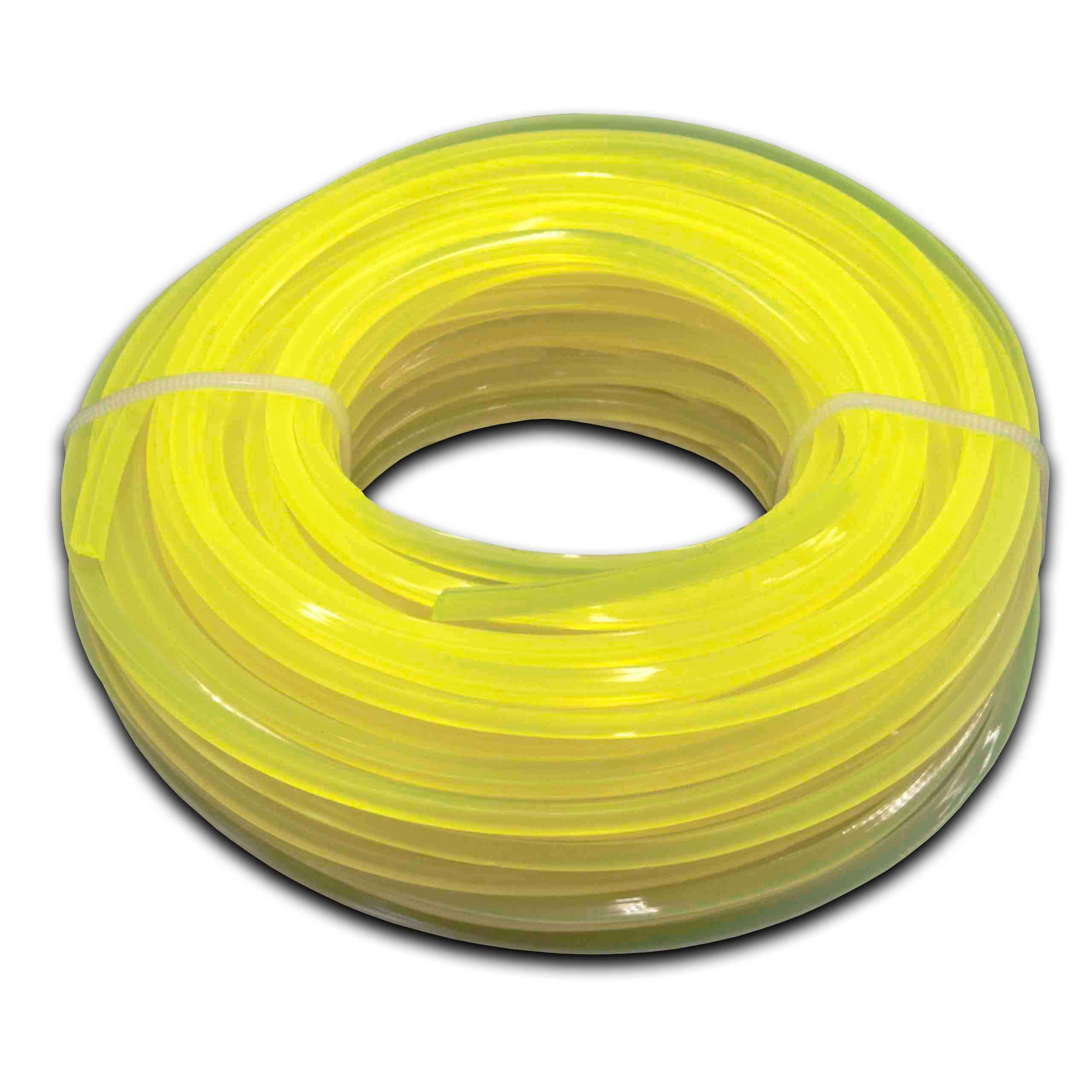 Line suitable for Bosch Makita Lawn Mower, Grass Trimmer - Trimmer Line Yellow, 2.4 mm x 15 m, Square