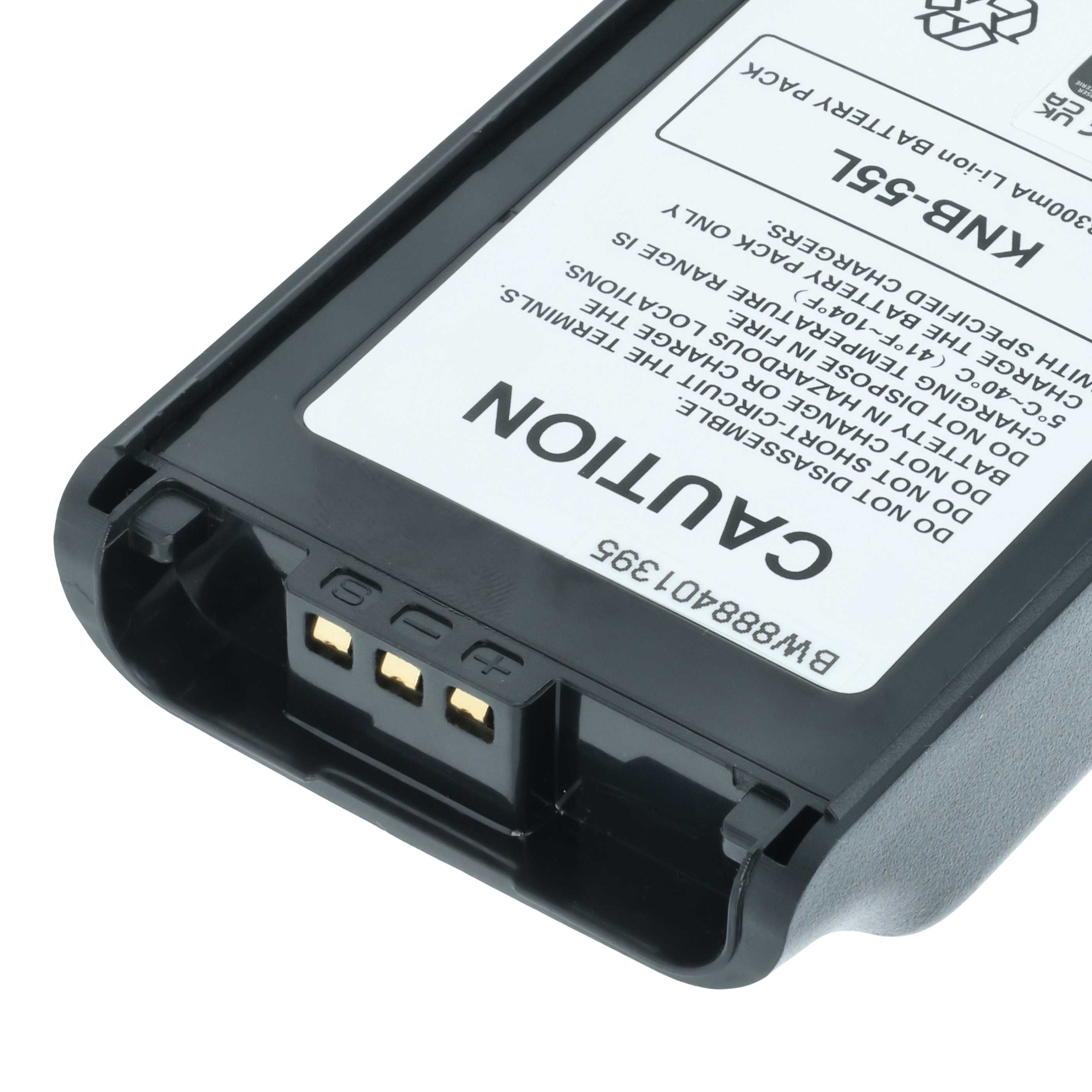 Radio 2x Battery replaces Kenwood KNB-57L, KNB-78L, KNB-55L, KNB-56N, KNB-24L, KNB-35L - 3300 mAh 7.4 V Li-Ion