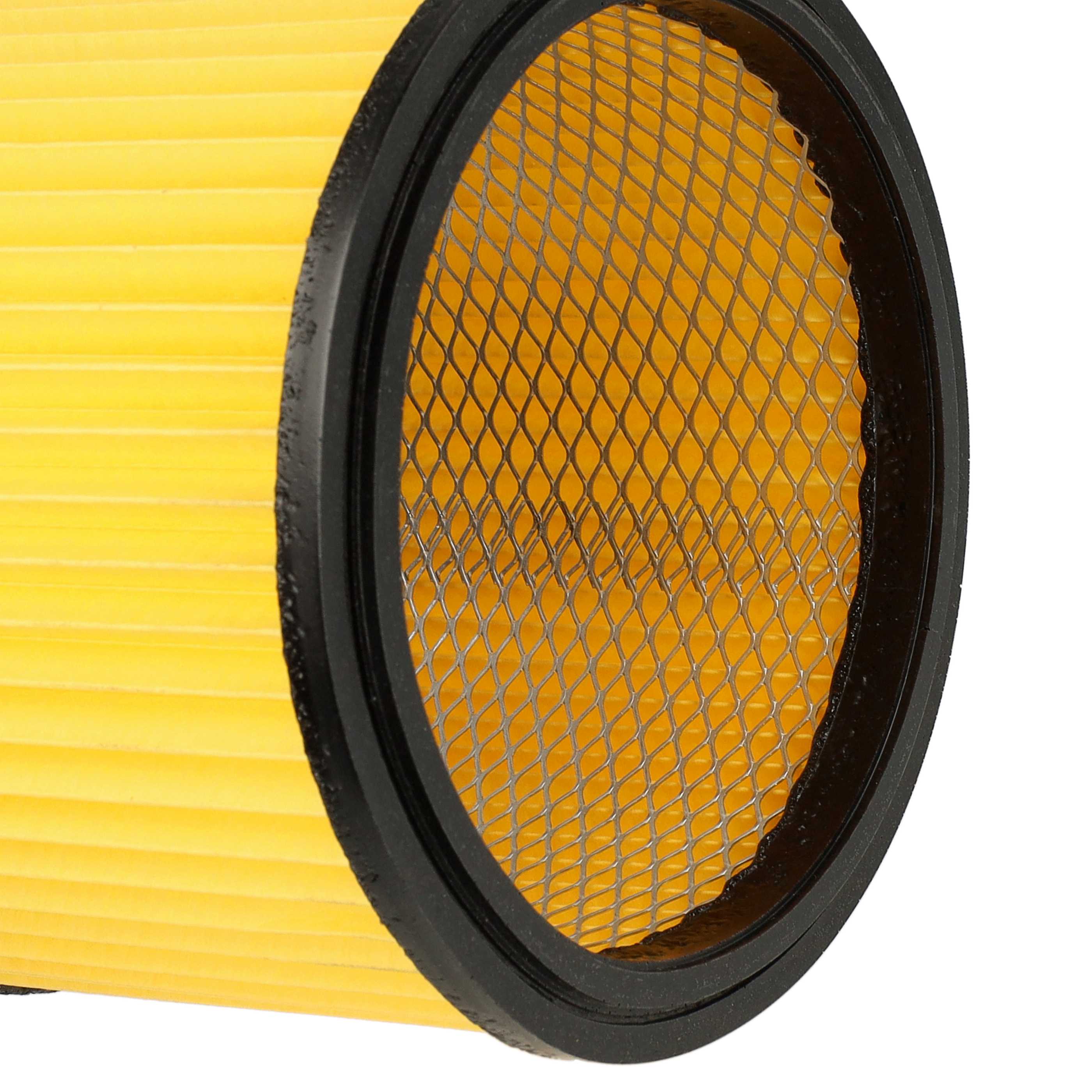 3x Filtercartridge filter replaces Einhell 23.421.75, 23.421.67 for Ozito Vacuum Cleaner, black / yellow