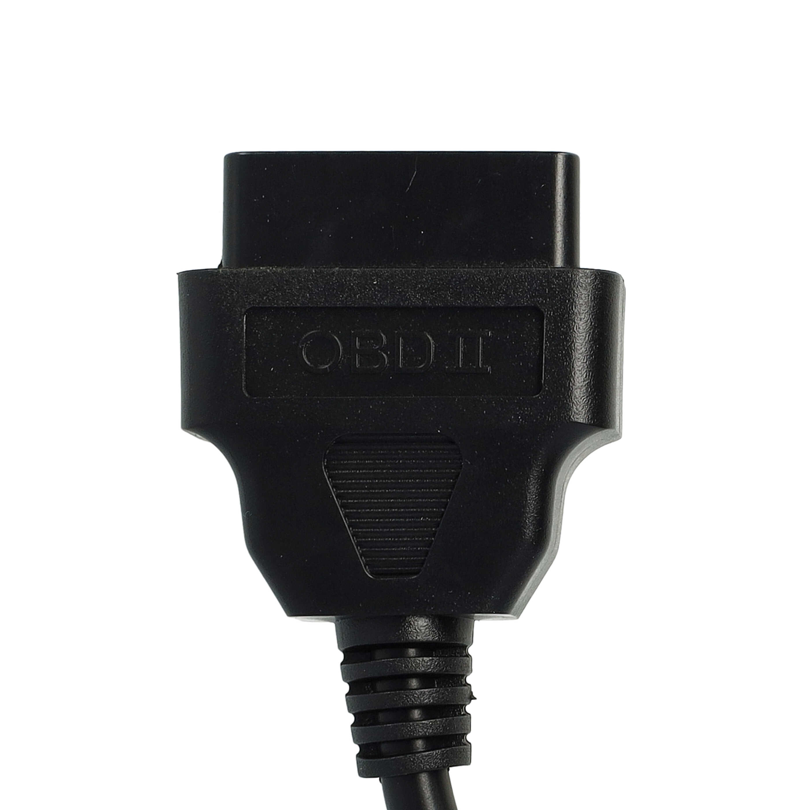 vhbw OBD2 Adapter 6 Pin to OBD2 16Pin suitable for Suzuki AN 400 (2003 - 2019) Motorbike - 10 cm