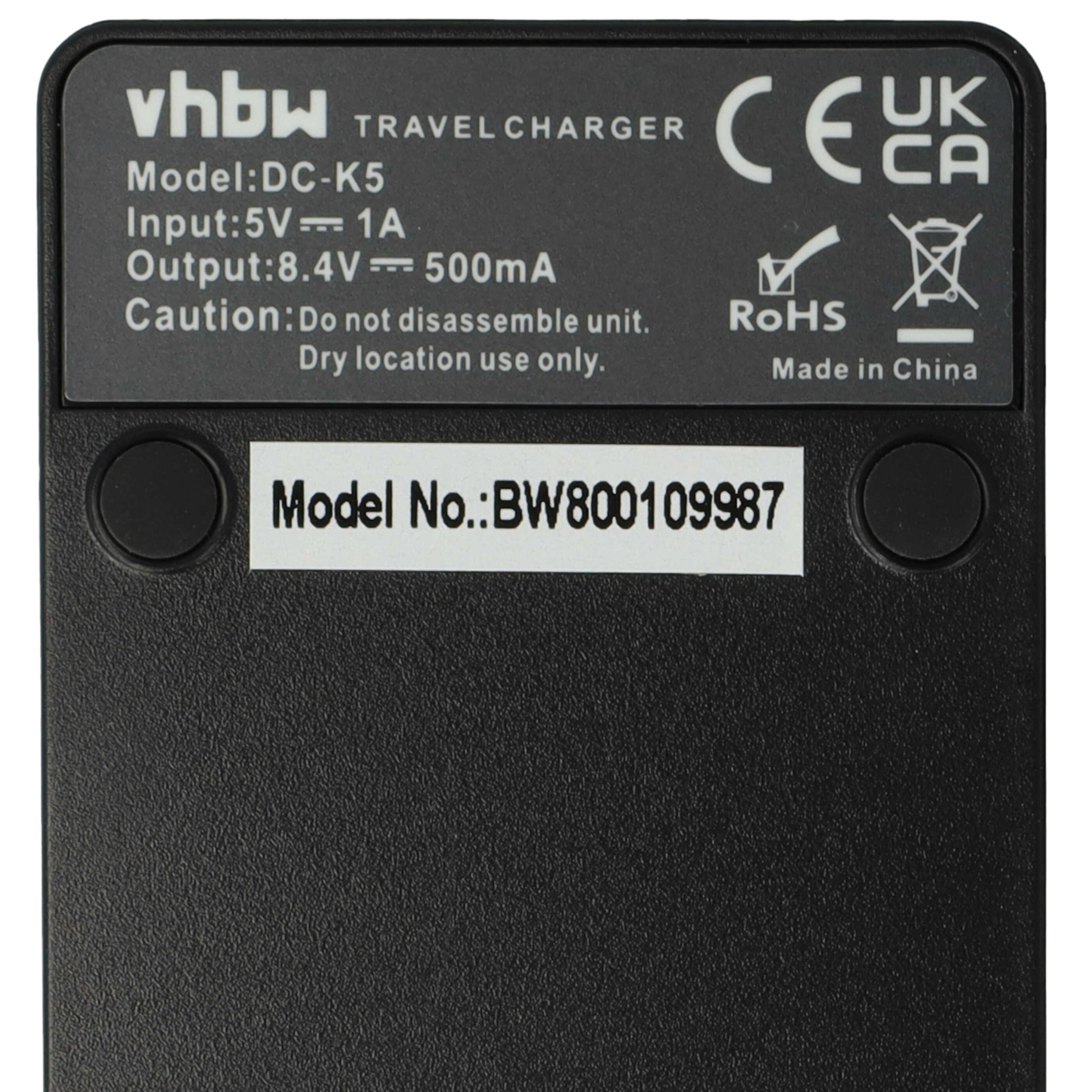 Battery Charger suitable for D-Lux Typ109 Camera etc. - 0.5 A, 8.4 V