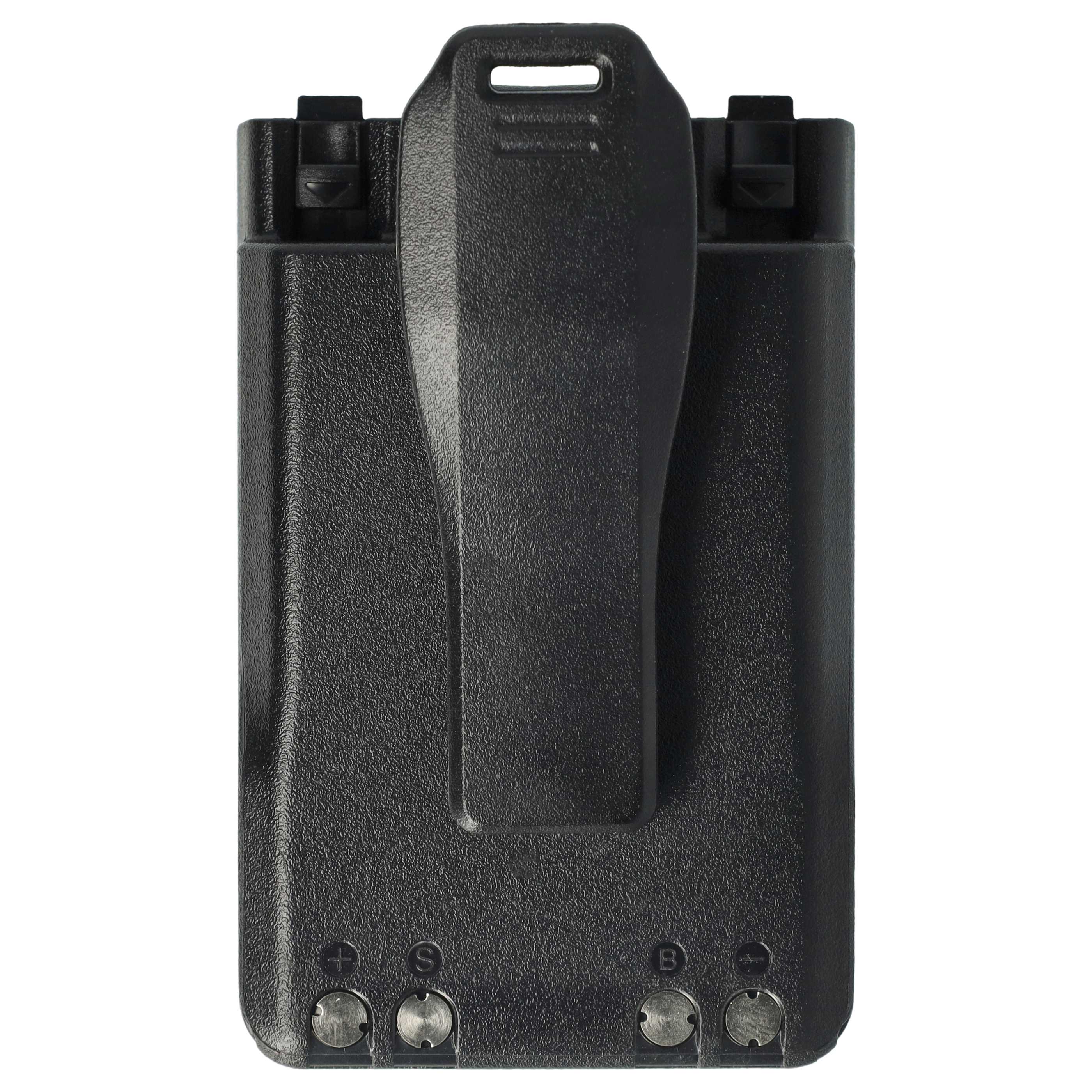 Radio 2x Battery replaces Icom BP-307 - 3300 mAh 7.4 V Li-Ion + Belt Clip