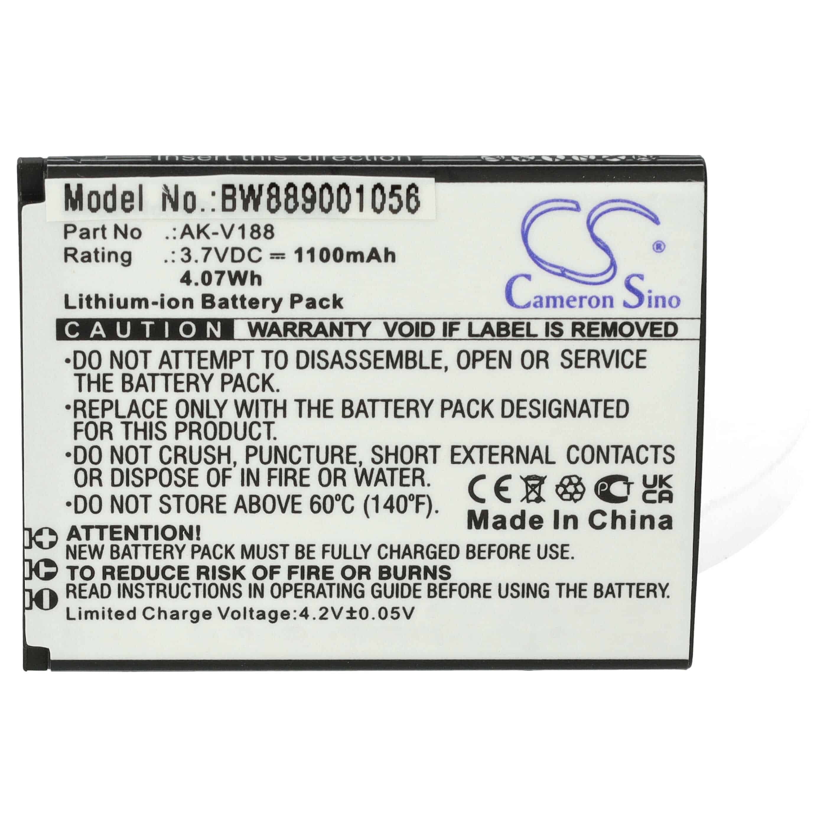 Mobile Phone Battery Replacement for Emporia AK-V188 - 1100 mAh 3.7 V Li-Ion