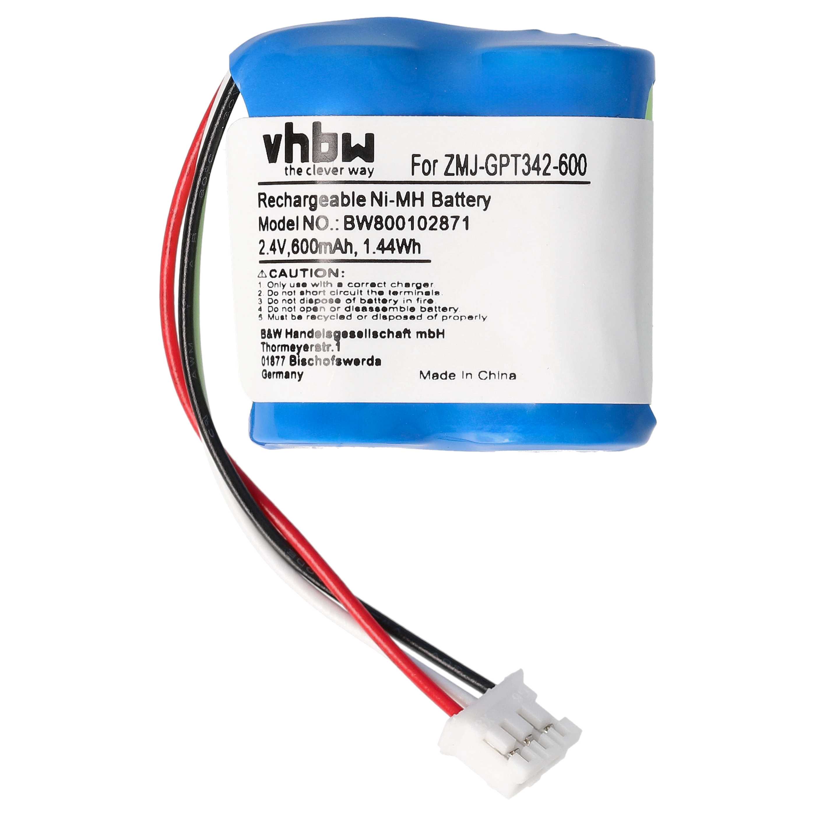Batterie remplace Philips CP51U, T328, CP51, T330, BC103510, 91C pour téléphone Philips - 600mAh 2,4V NiMH