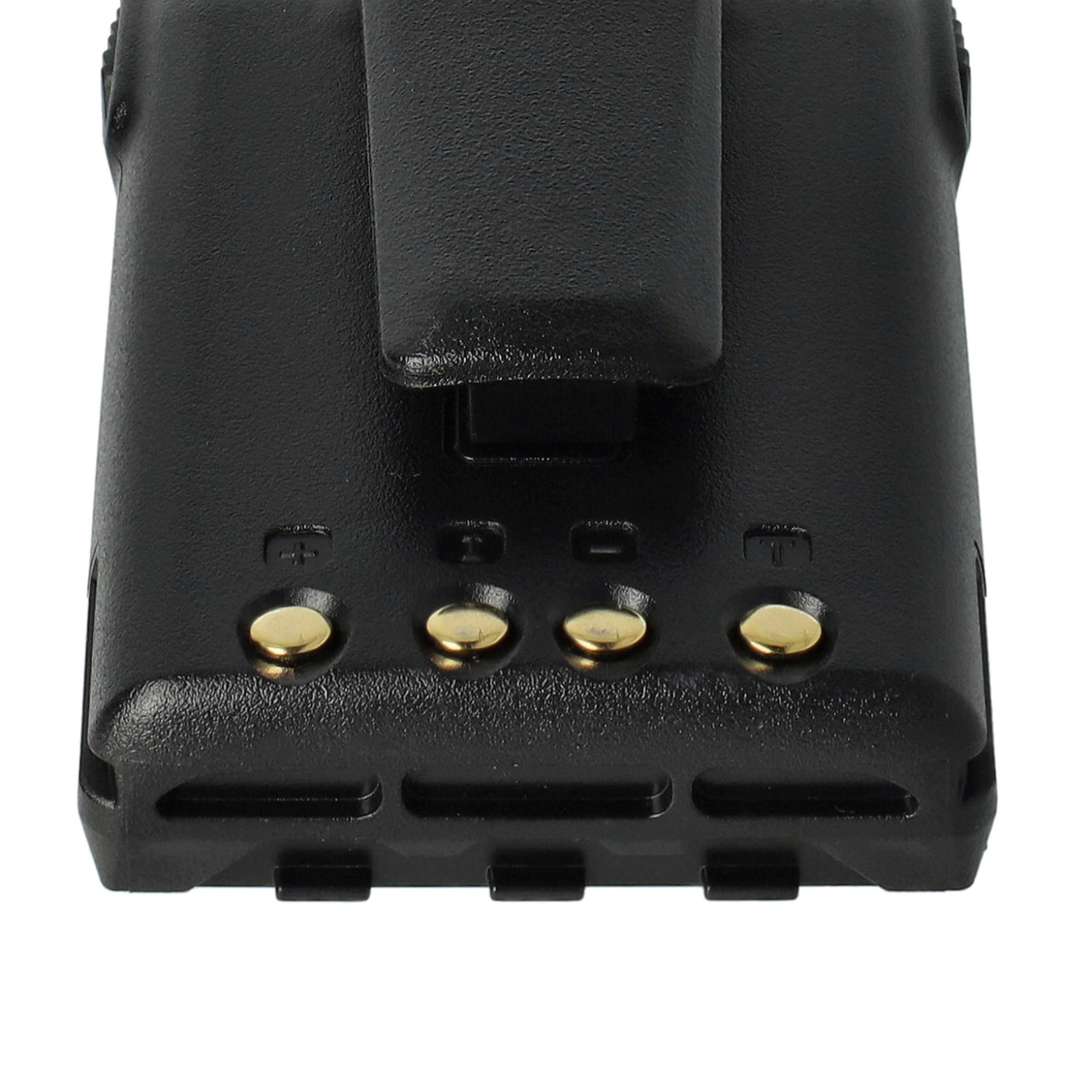 Radio 2x Battery replaces BLO-004, BLO-007, BLO-001 - 1700 mAh 7.4 V Li-Ion + Belt Clip