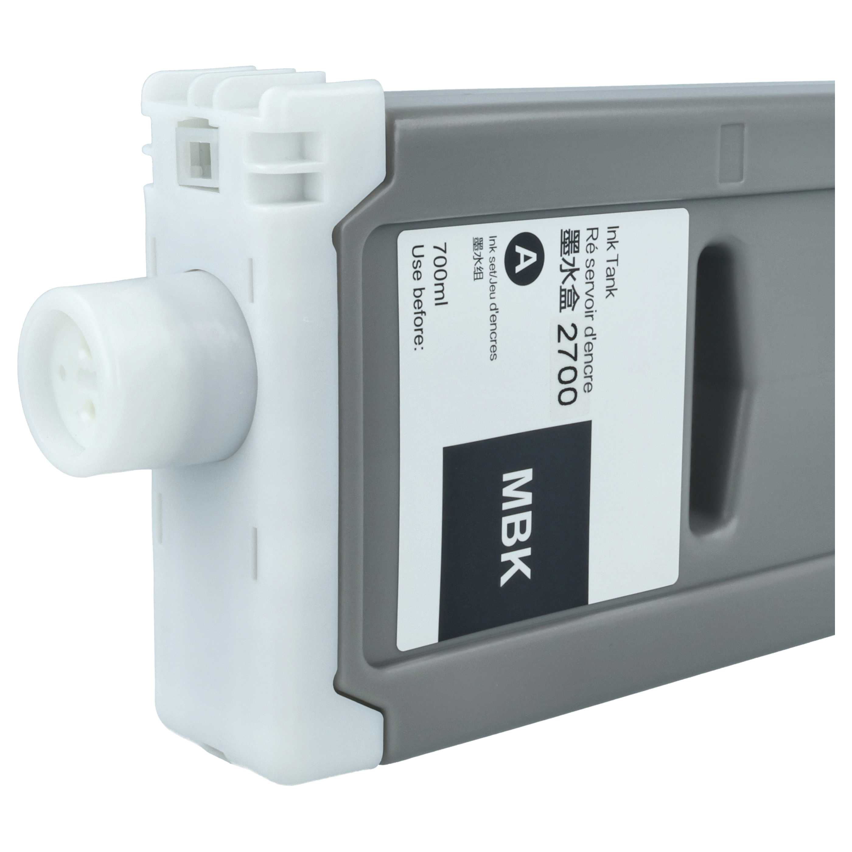 Ink Cartridge as Exchange for Canon PFI-3700 MBK for Canon Printer - Matt-Black 700 ml