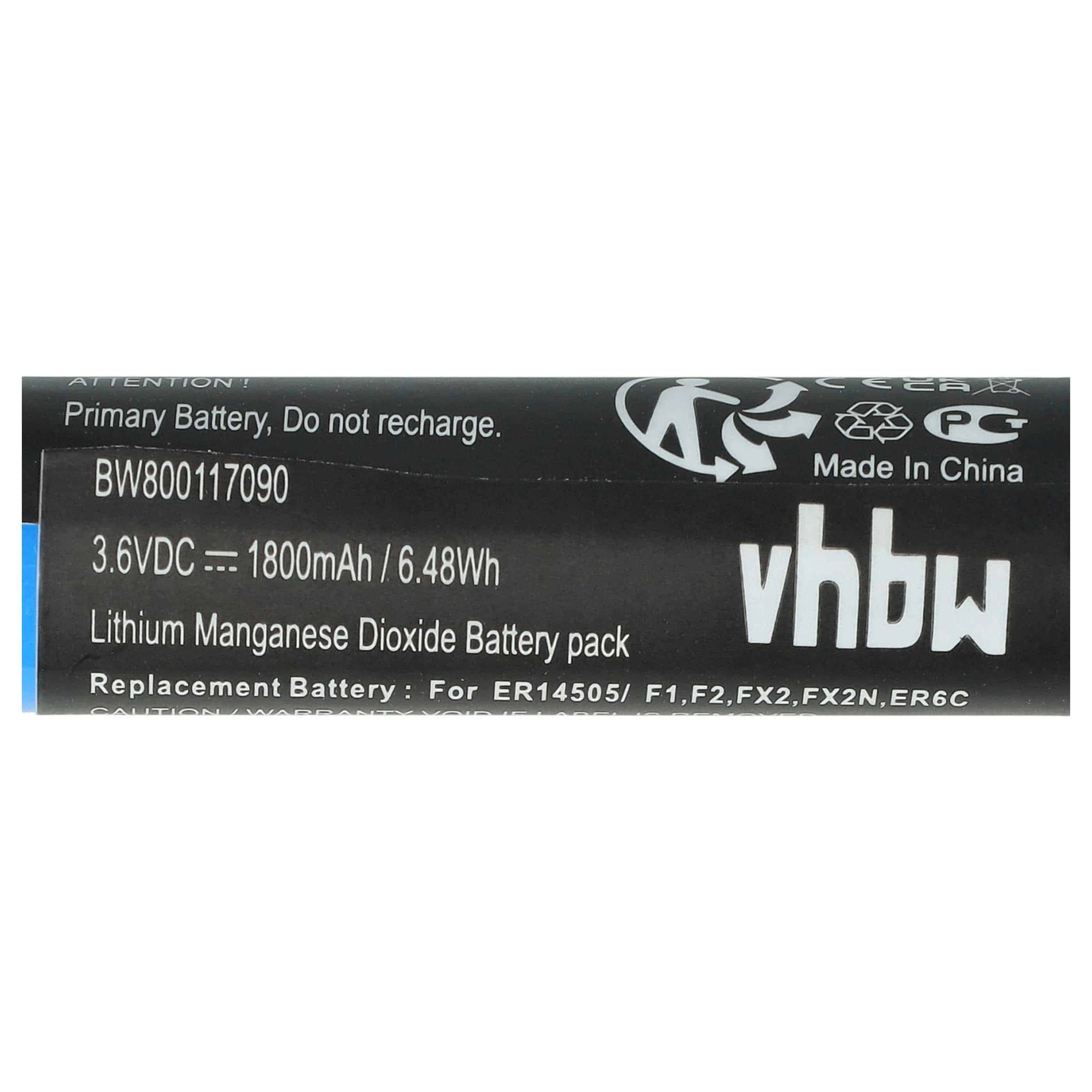 CNC Controller Battery (5 Units) Replacement for Maxell ER6C - 1800 mAh 3.6 V Li-MnO2