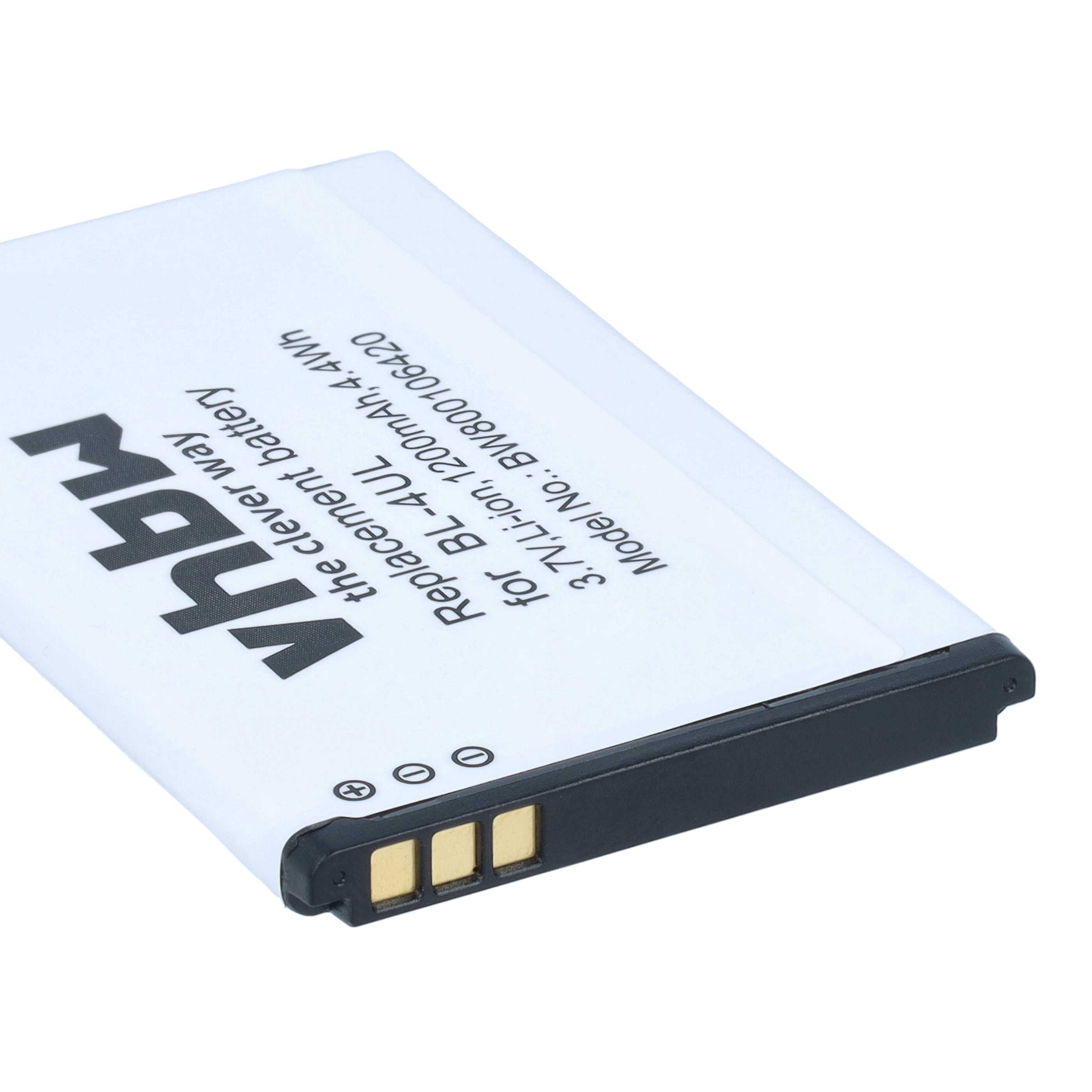 Akumulator do telefonu smartfona zamiennik Nokia BL-4UL, BL-4WL - 1200 mAh 3,7 V Li-Ion