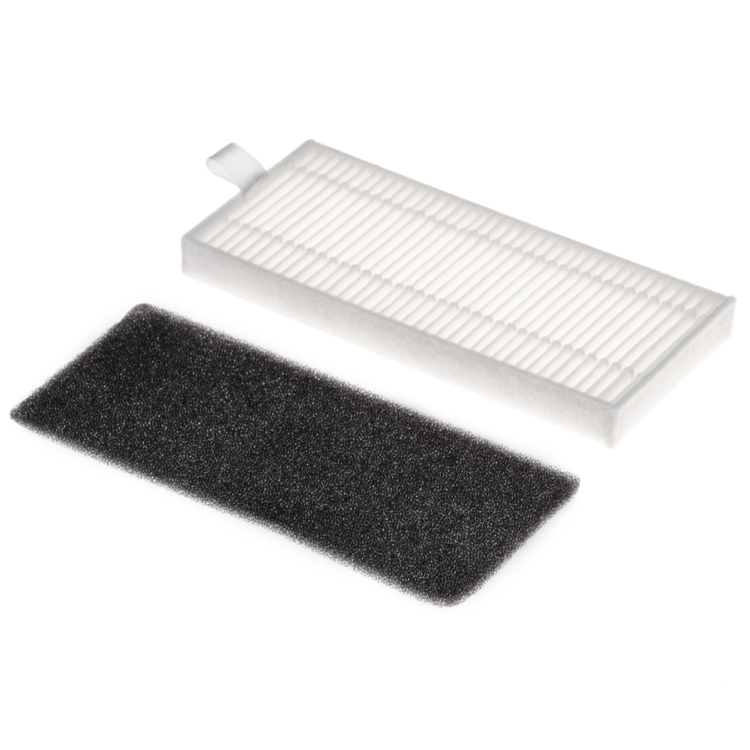 2x HEPA filter / foam filter replaces Ecovacs BS280 for Tesvor Vacuum Cleaner