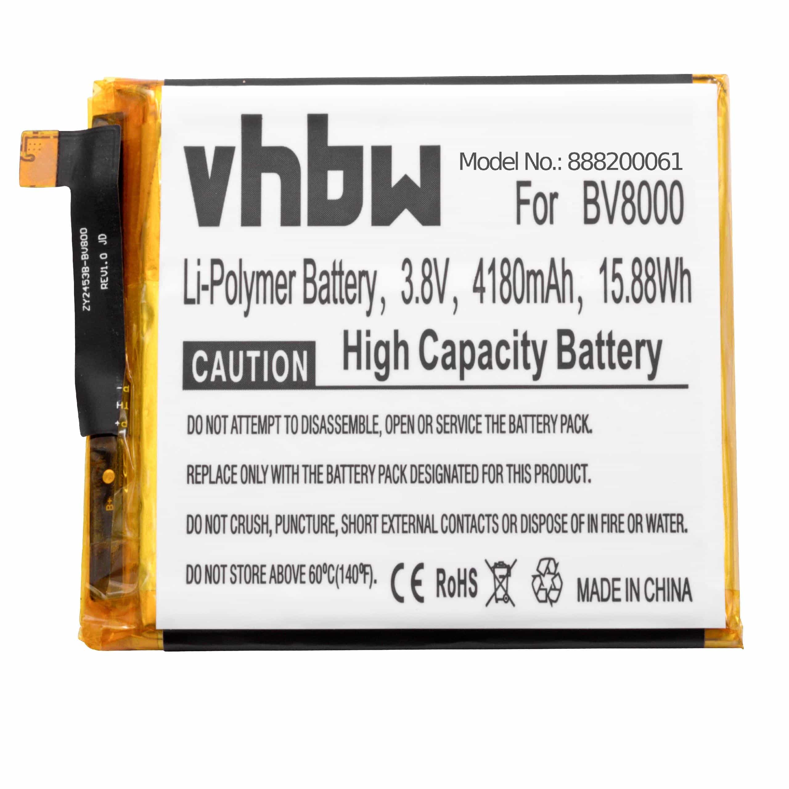 Mobile Phone Battery Replacement for Blackview V636468P - 4180mAh 3.8V Li-polymer