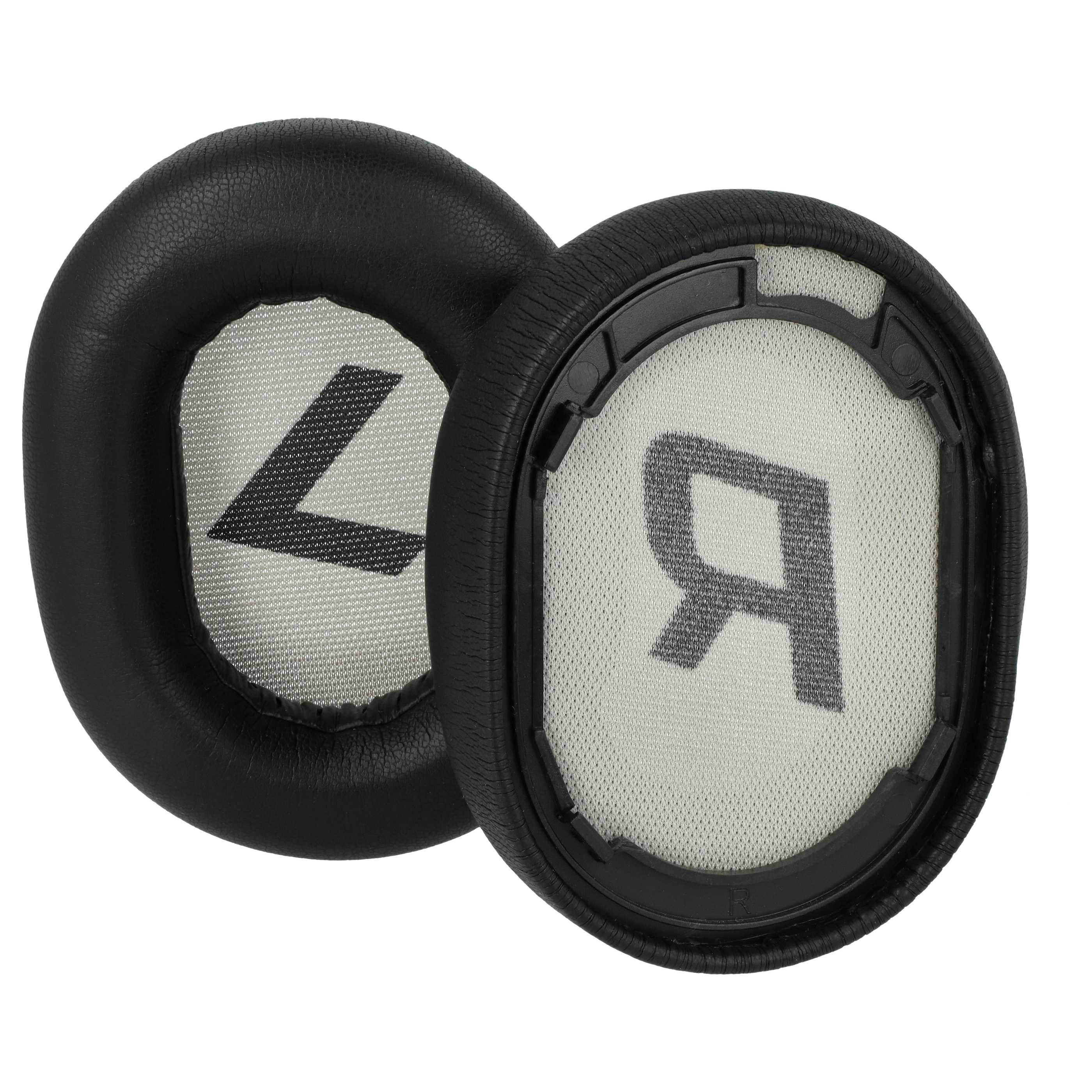 2x Ear Pads suitable for Plantronics BackBeat Pro 2 SE Headphones etc. - foam / synthetic leather, 25 mm thick