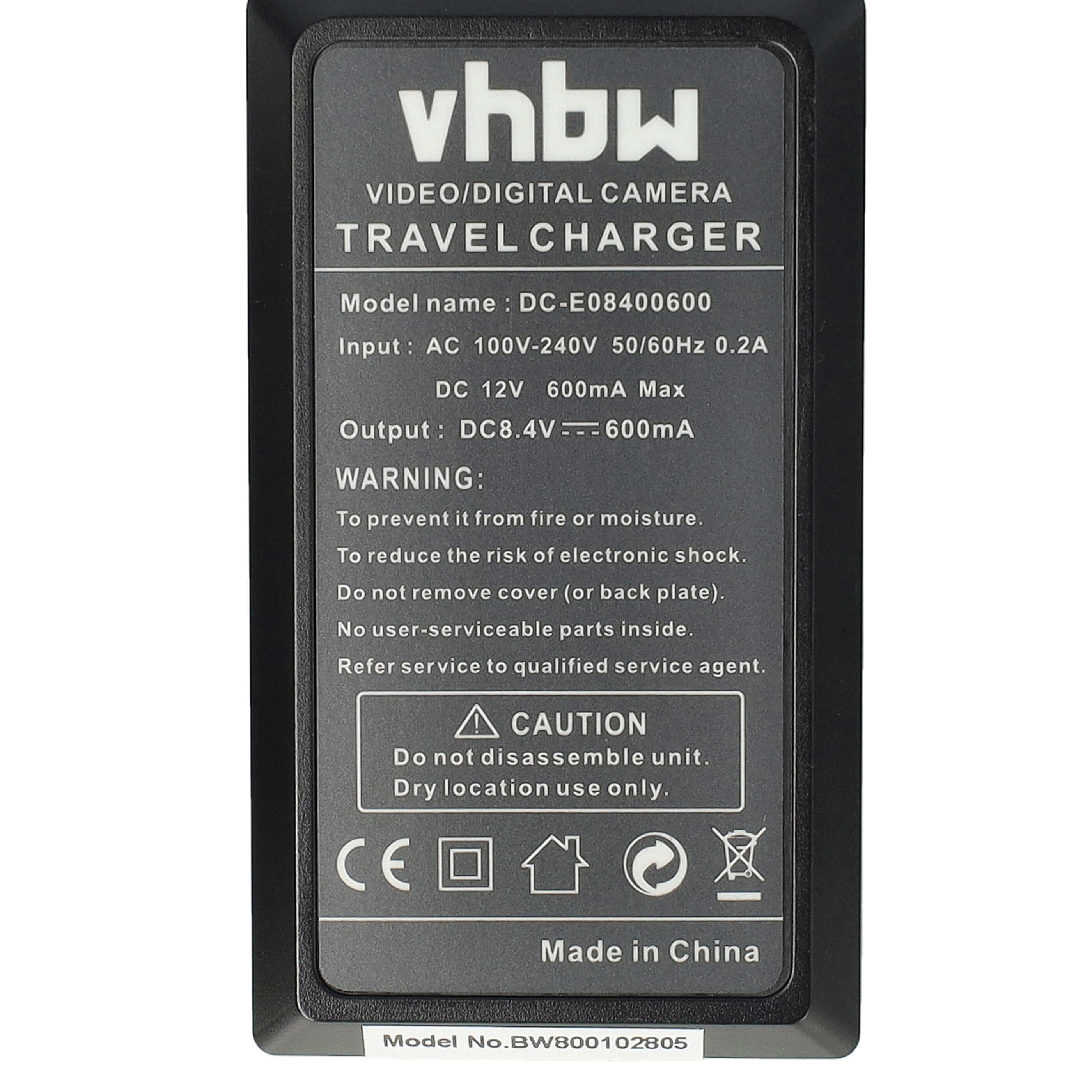 Battery Charger suitable for HS900 Camera etc. - 0.6 A, 8.4 V