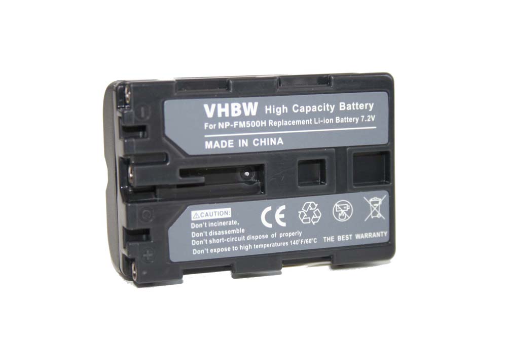 Battery Replacement for Sony NP-FM500H - 1200mAh, 7.2V, Li-Ion