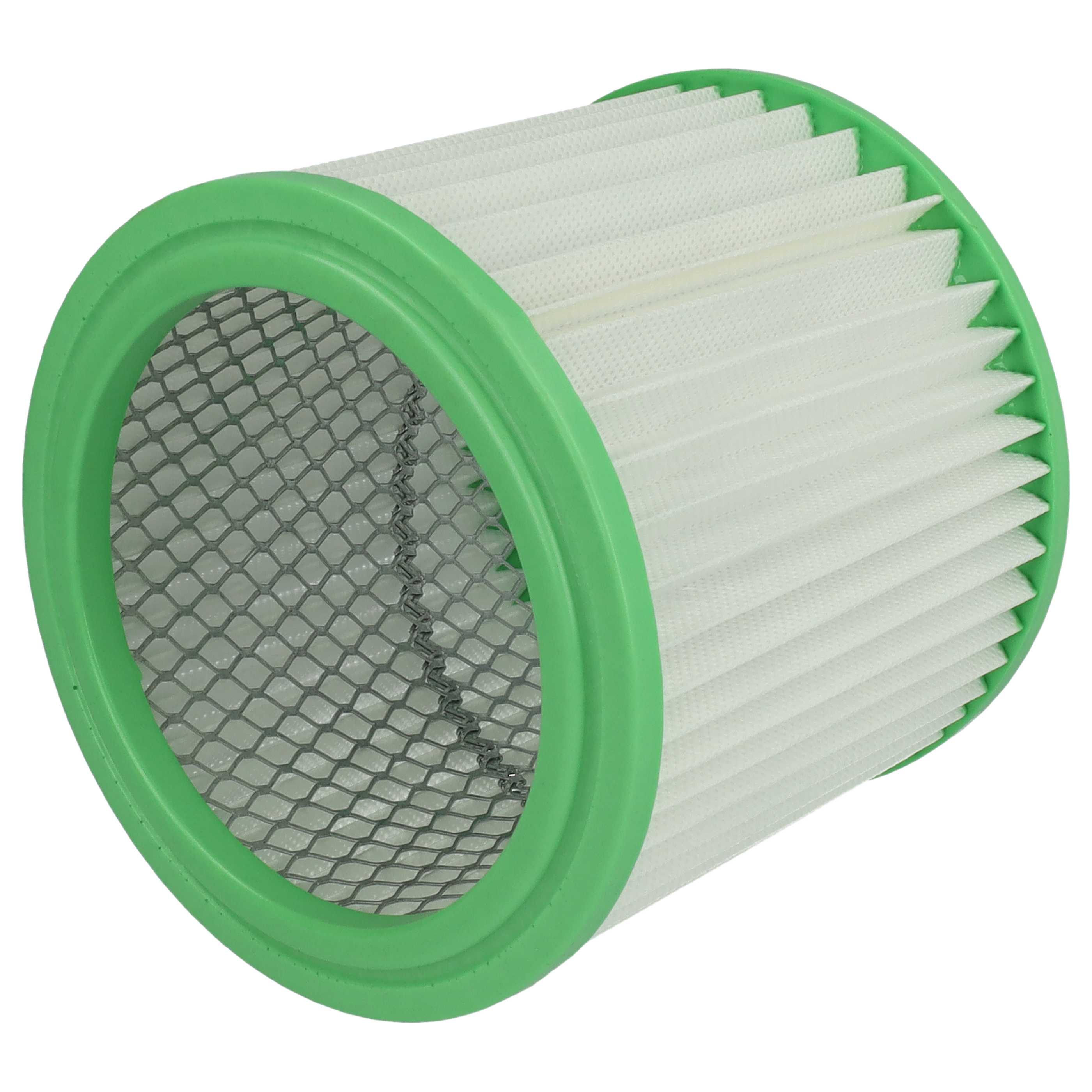 2x cartridge filter replaces Einhell AFF 18, 235163001013 for Parkside Chimney Sweep Vacuum, white / green