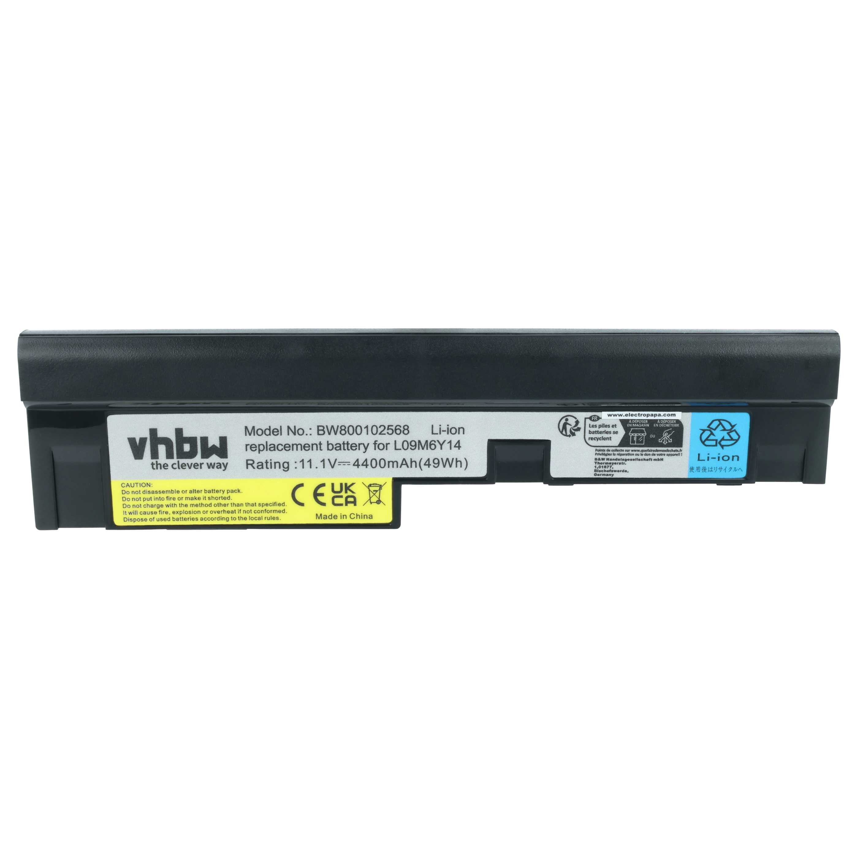 Akumulator do laptopa zamiennik Lenovo 121000921, 121000920, 121000919 - 4400 mAh 11,1 V Li-Ion, czarny