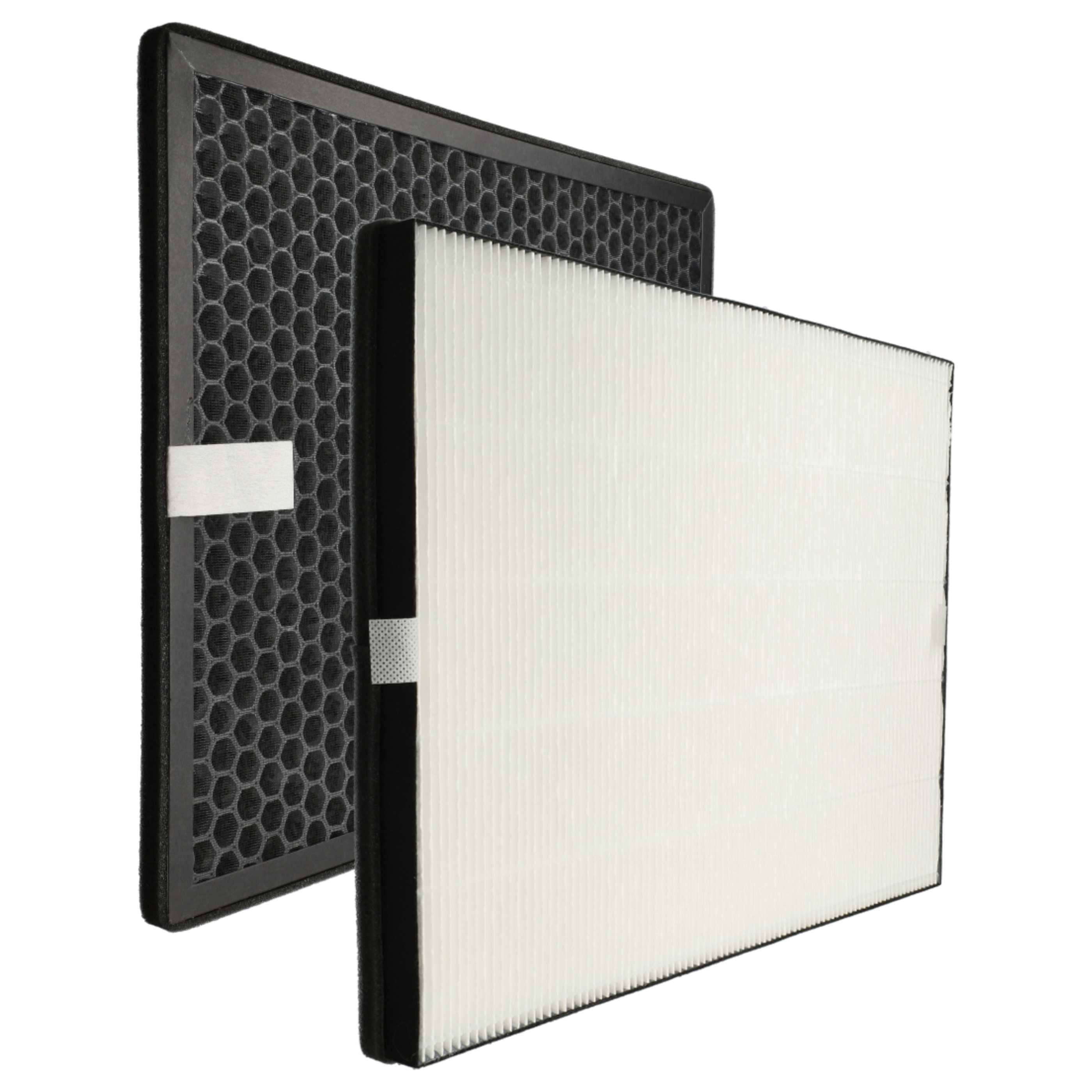 2 Part Filter Set replaces NanoProtect FY1410/30 Air Purifier - HEPA filter, activated carbon filter