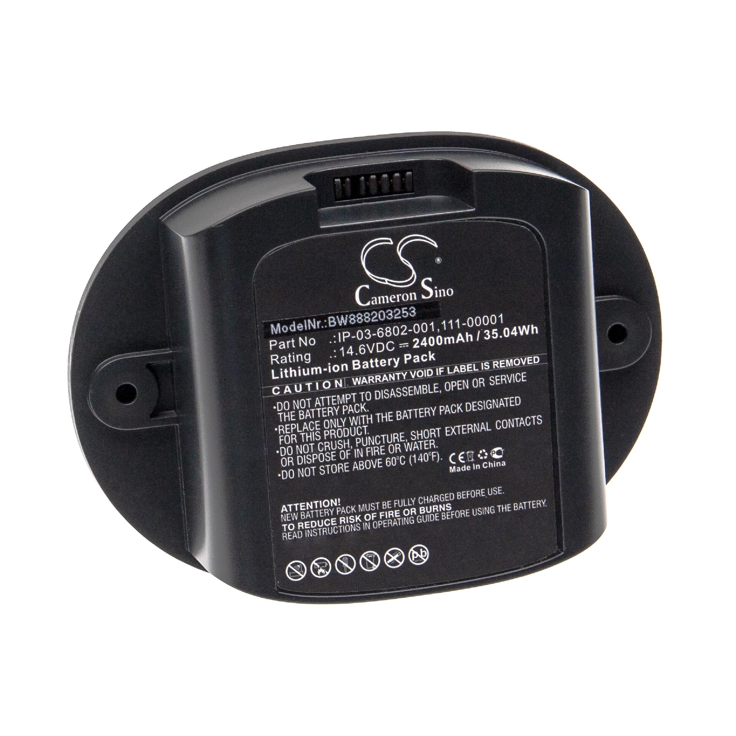  Battery replaces Sonos IP-03-6802-001, 111-00001 for SonosLoudspeaker - Li-Ion 2400 mAh