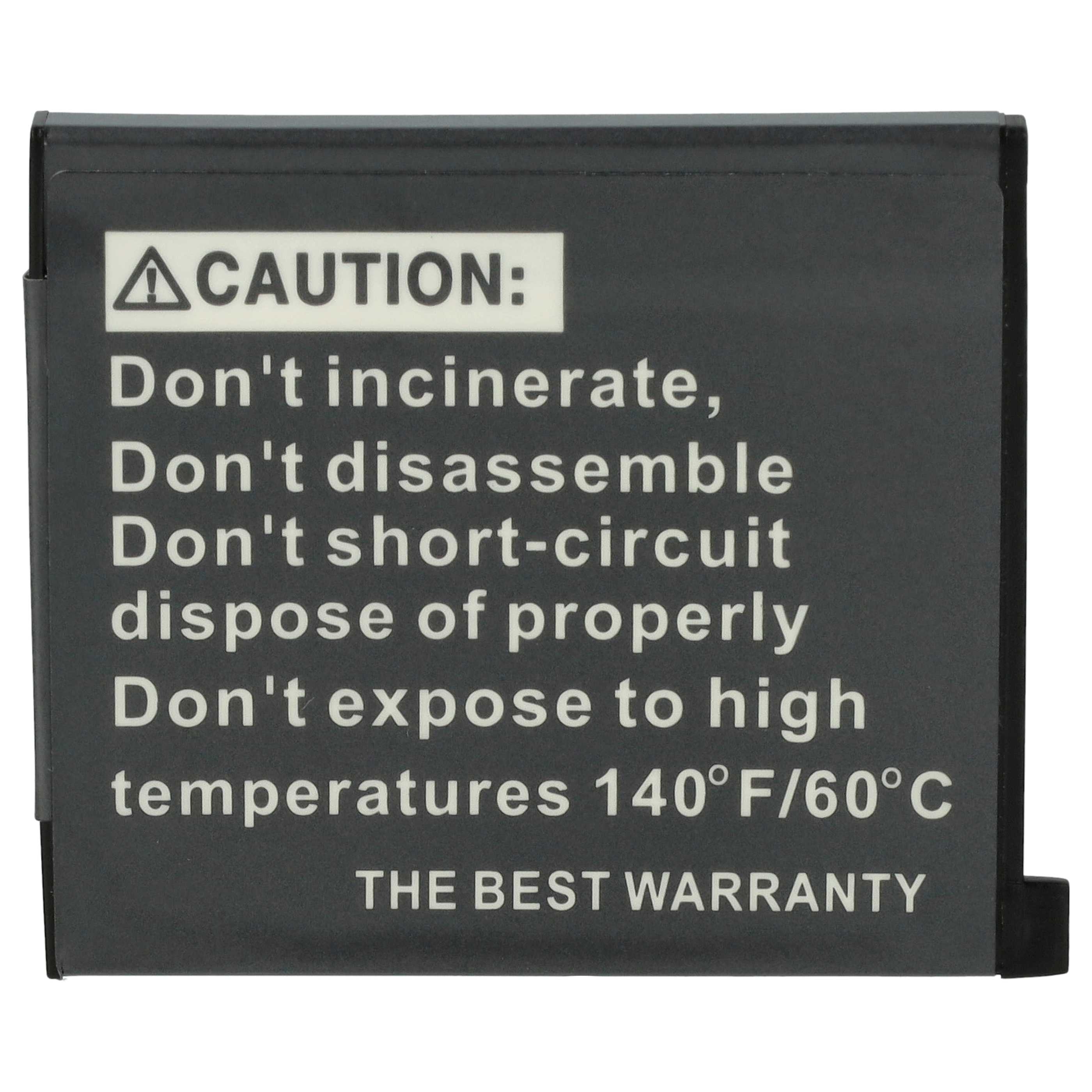 Battery replaces Casio NP-60 - 600mAh, 3.7V, Li-Ion