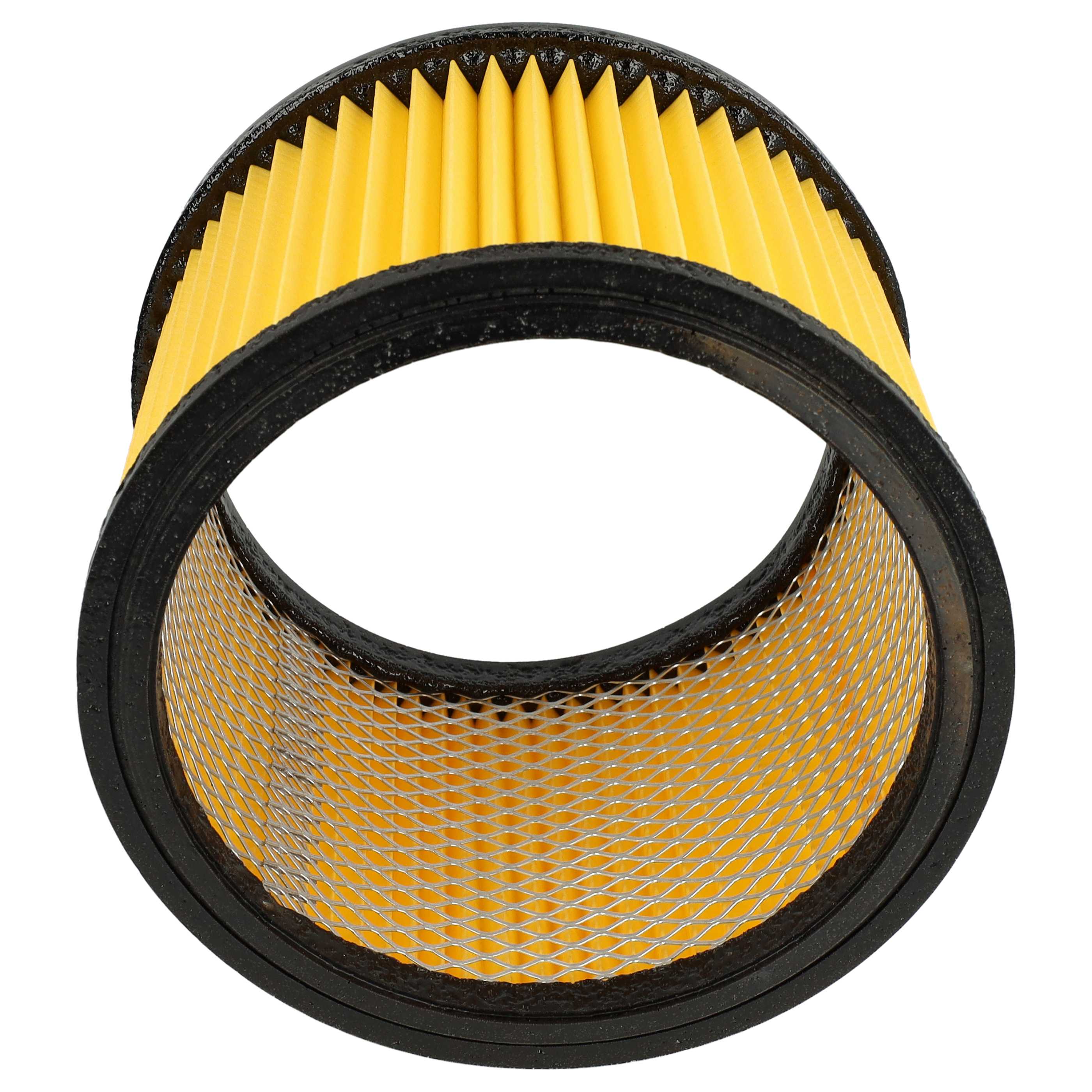 4x cartridge filter replaces Einhell 23.424.25, 23.421.75, 23.421.67 for Ozito Vacuum Cleaner, black / yellow