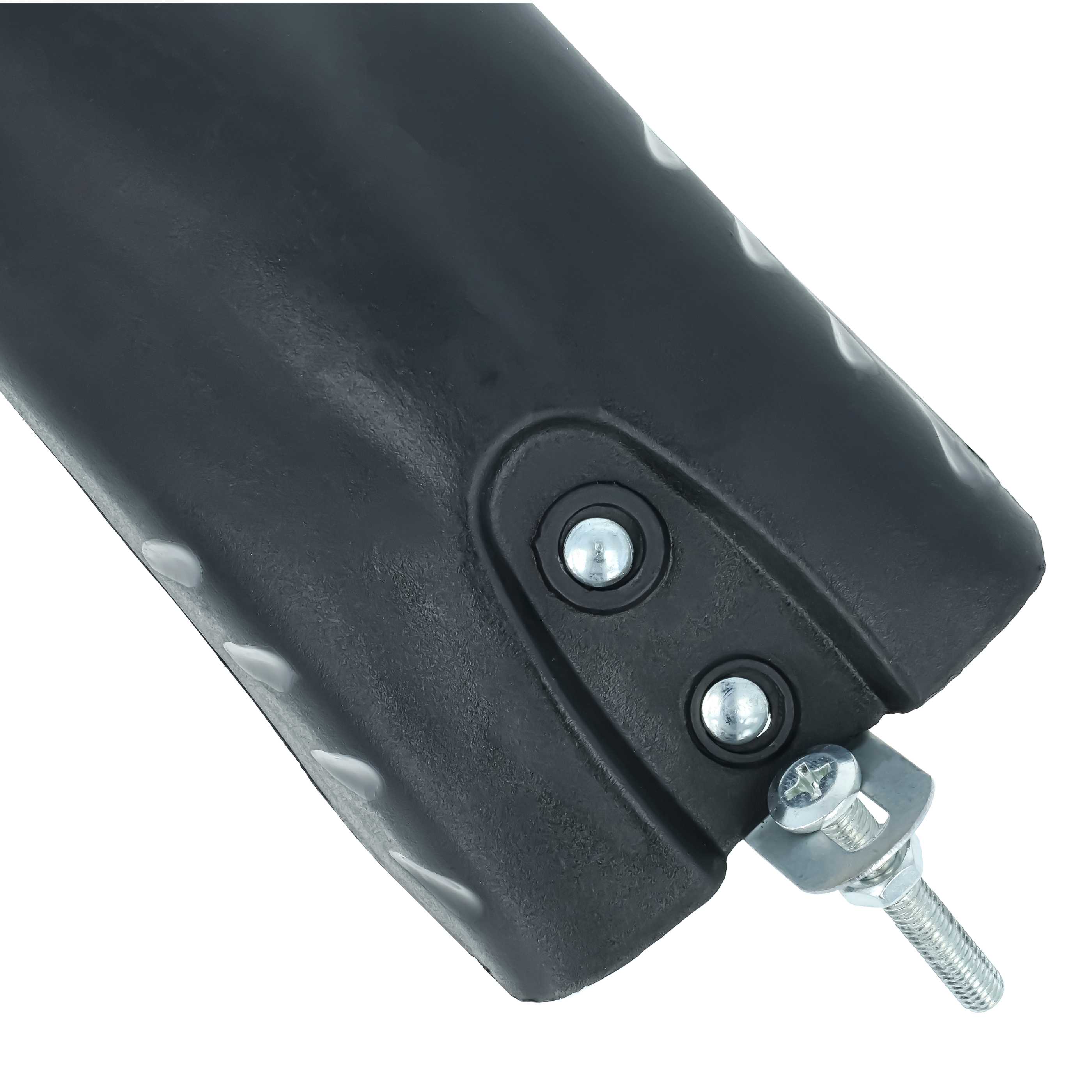 2x Parafango per ruota anteriore e ruota posteriore per mountain bike con pneumatici da 24/26 - nero/nero luci