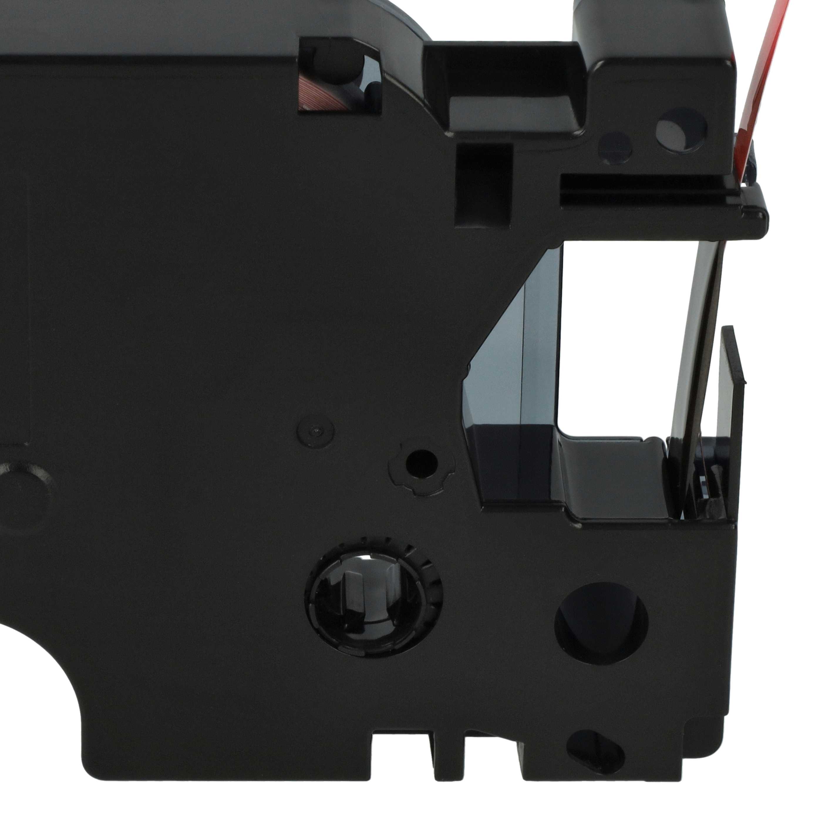 Label Tape replaces Dymo D1, 43617 - 6 mm Black to Red
