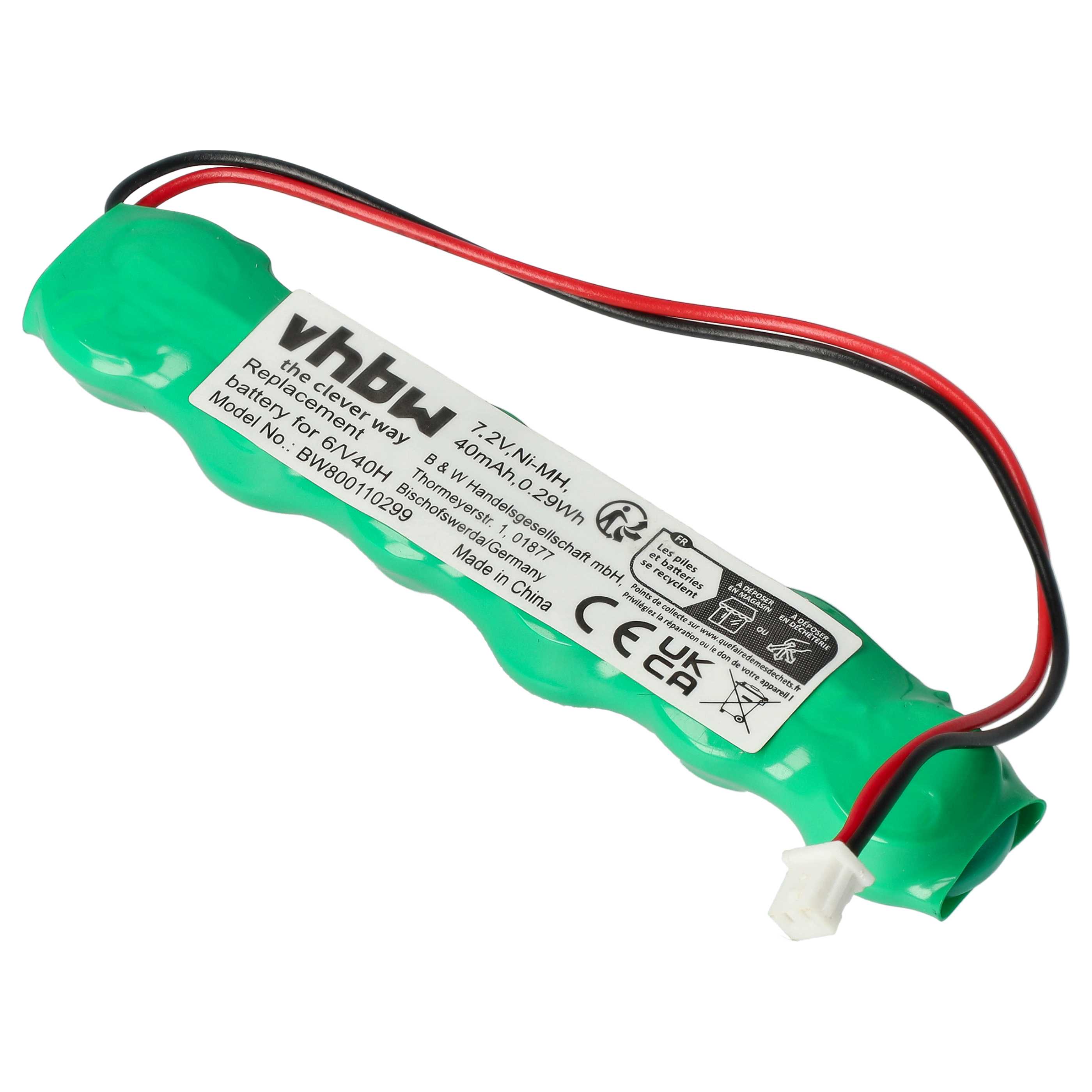 Computer BIOS Battery Replacement for 313-016, 60906, 6/V40H - 40 mAh 7.2 V NiMH
