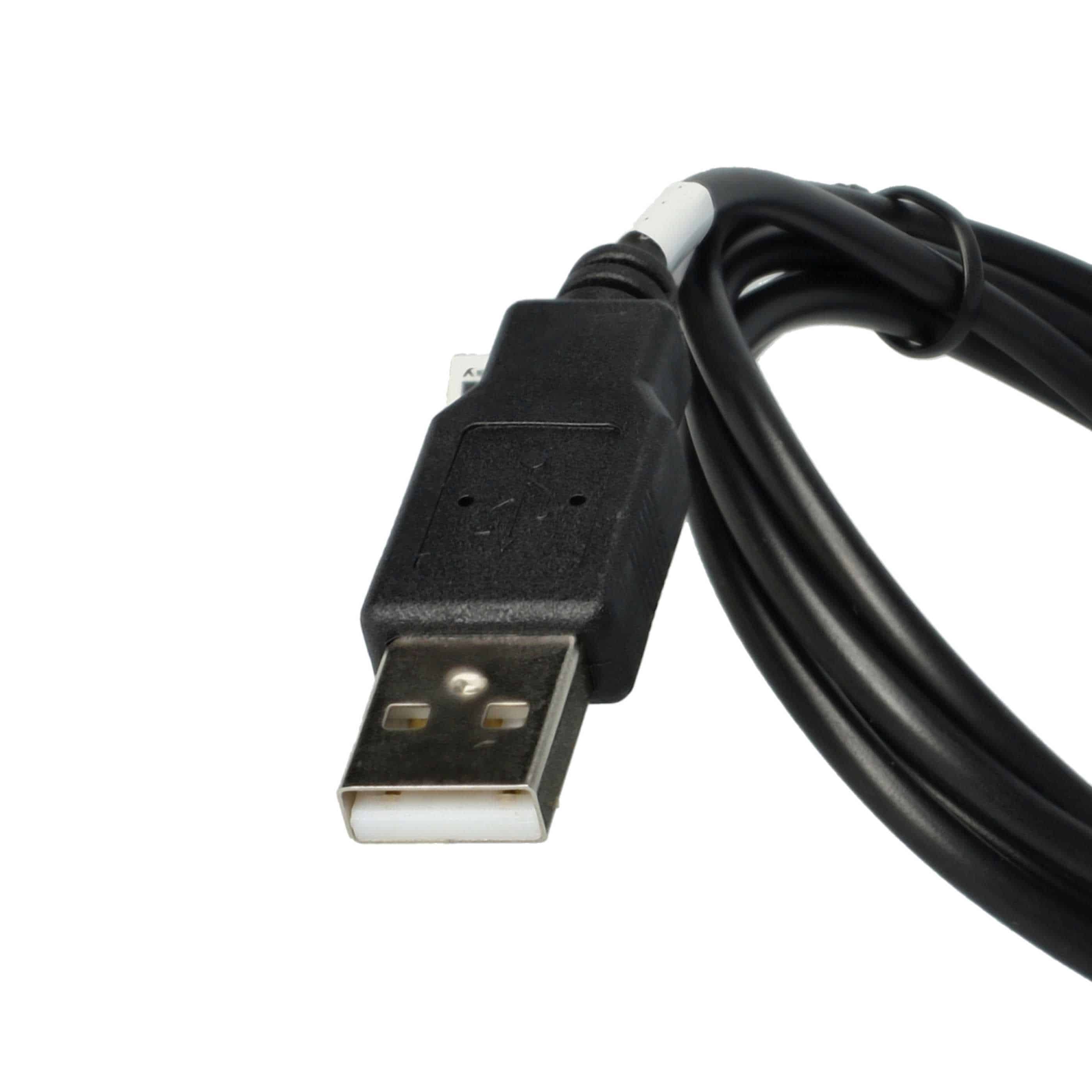 Cable datos USB cable carga (2 en 1) universal todos los navegadores, GPS - 100cm negro