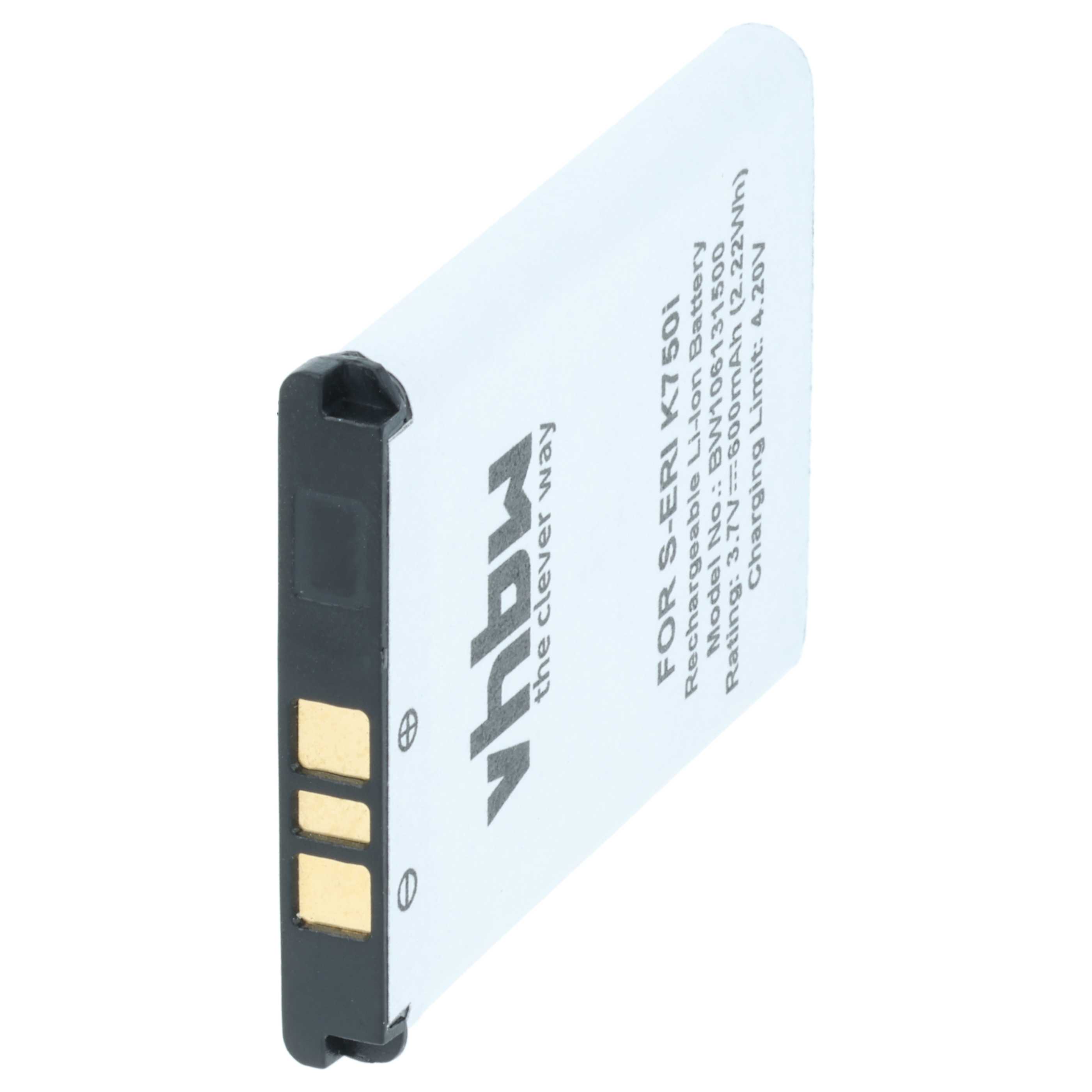 Akumulator do telefonu smartfona zamiennik Sony-Ericsson BST-37 - 600 mAh 3,7 V Li-Ion
