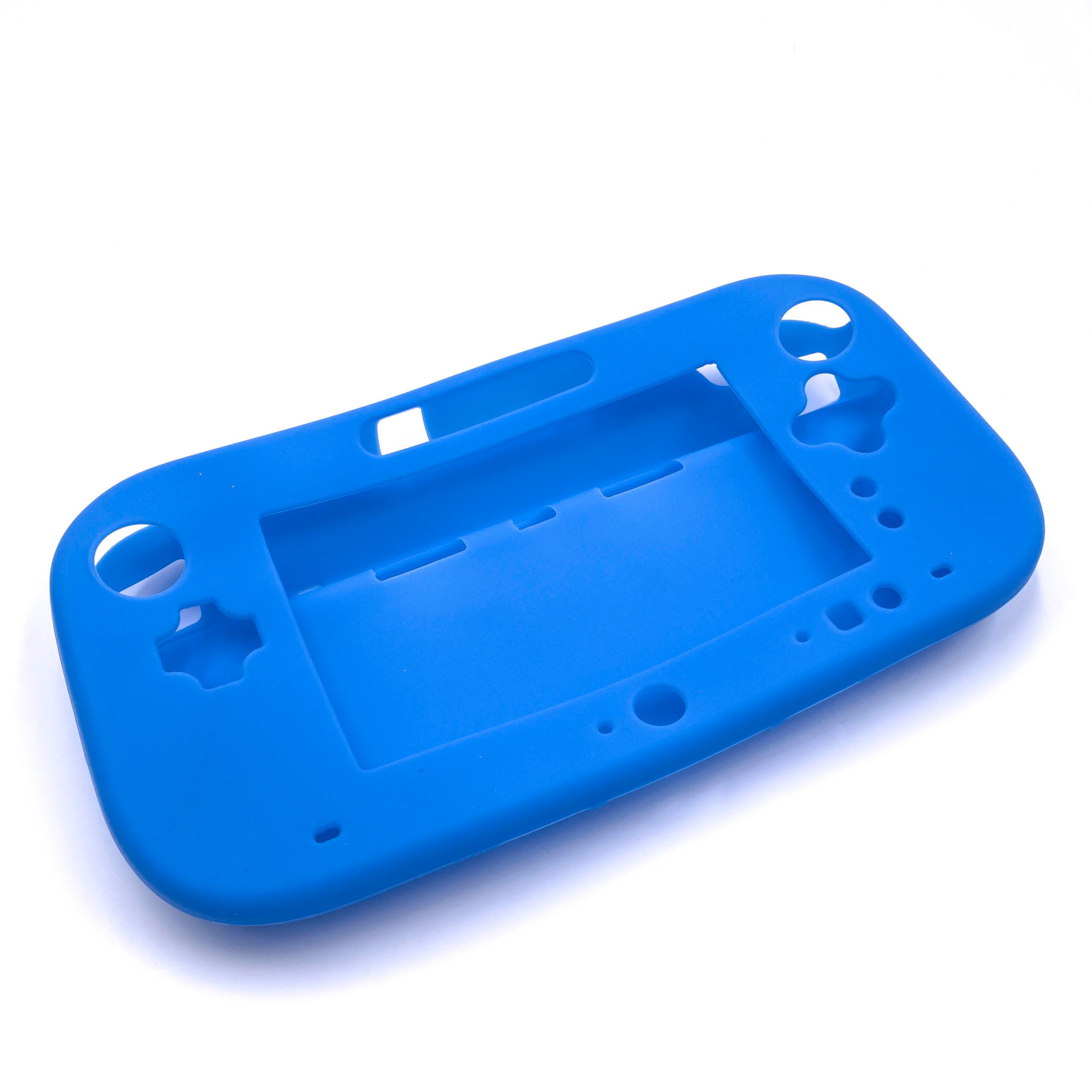 Hülle passend für Nintendo Wii U Gamepad Spielekonsole - Case Silikon Blau