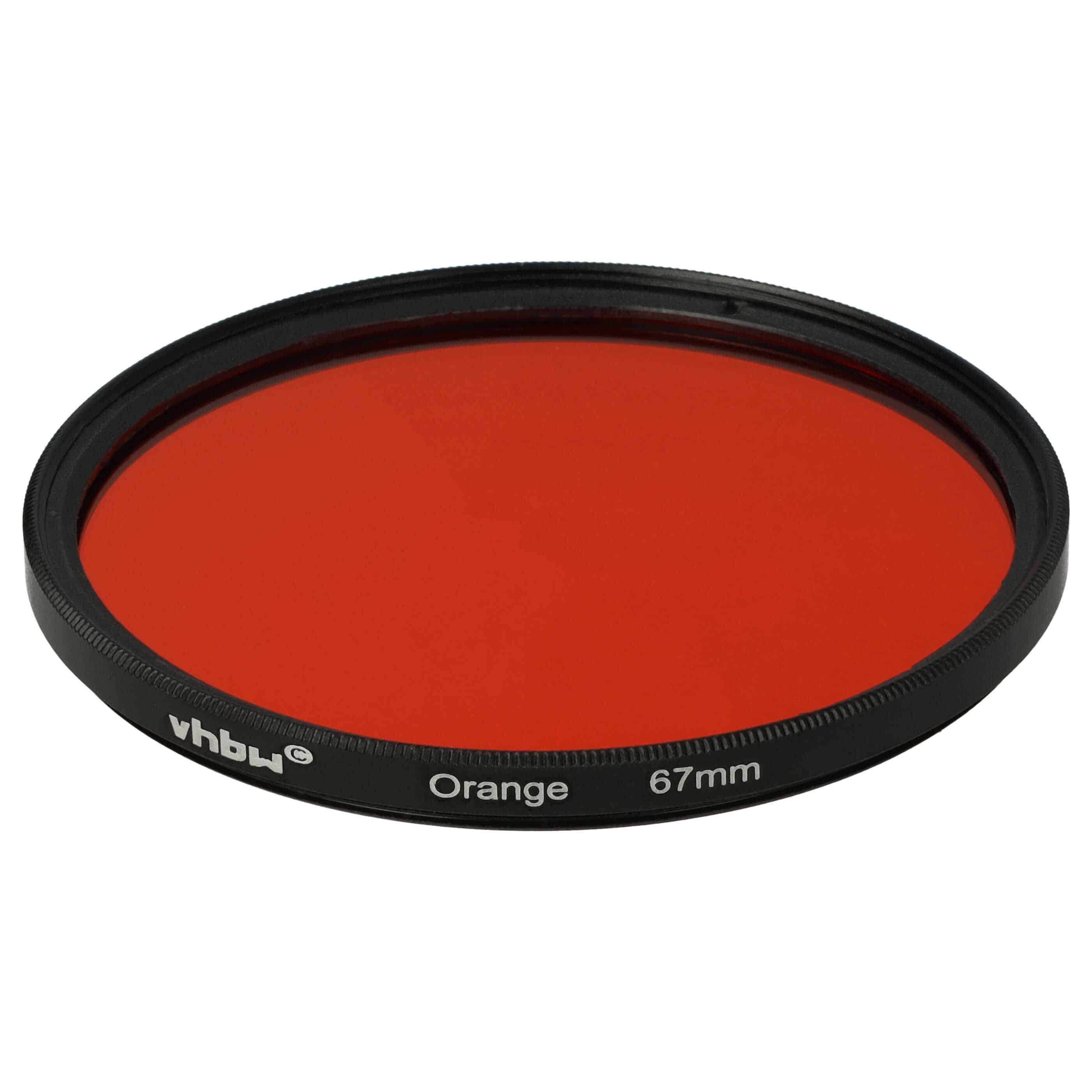 Filtro de color para objetivo de cámara con rosca de filtro de 67 mm - Filtro naranja