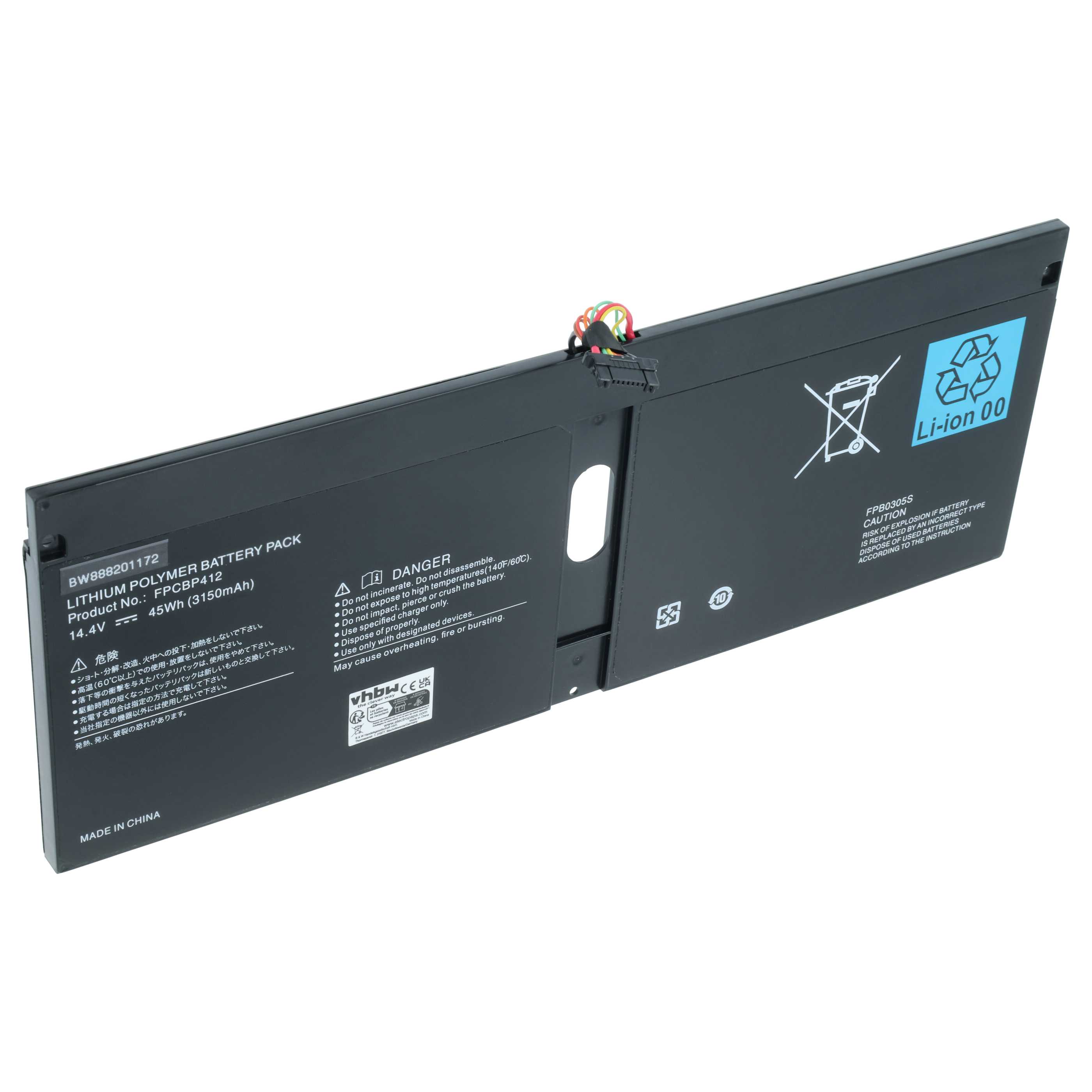 Akumulator do laptopa zamiennik Fujitsu FPCBP412, FPB0305S - 3050 mAh 14,4 V LiPo