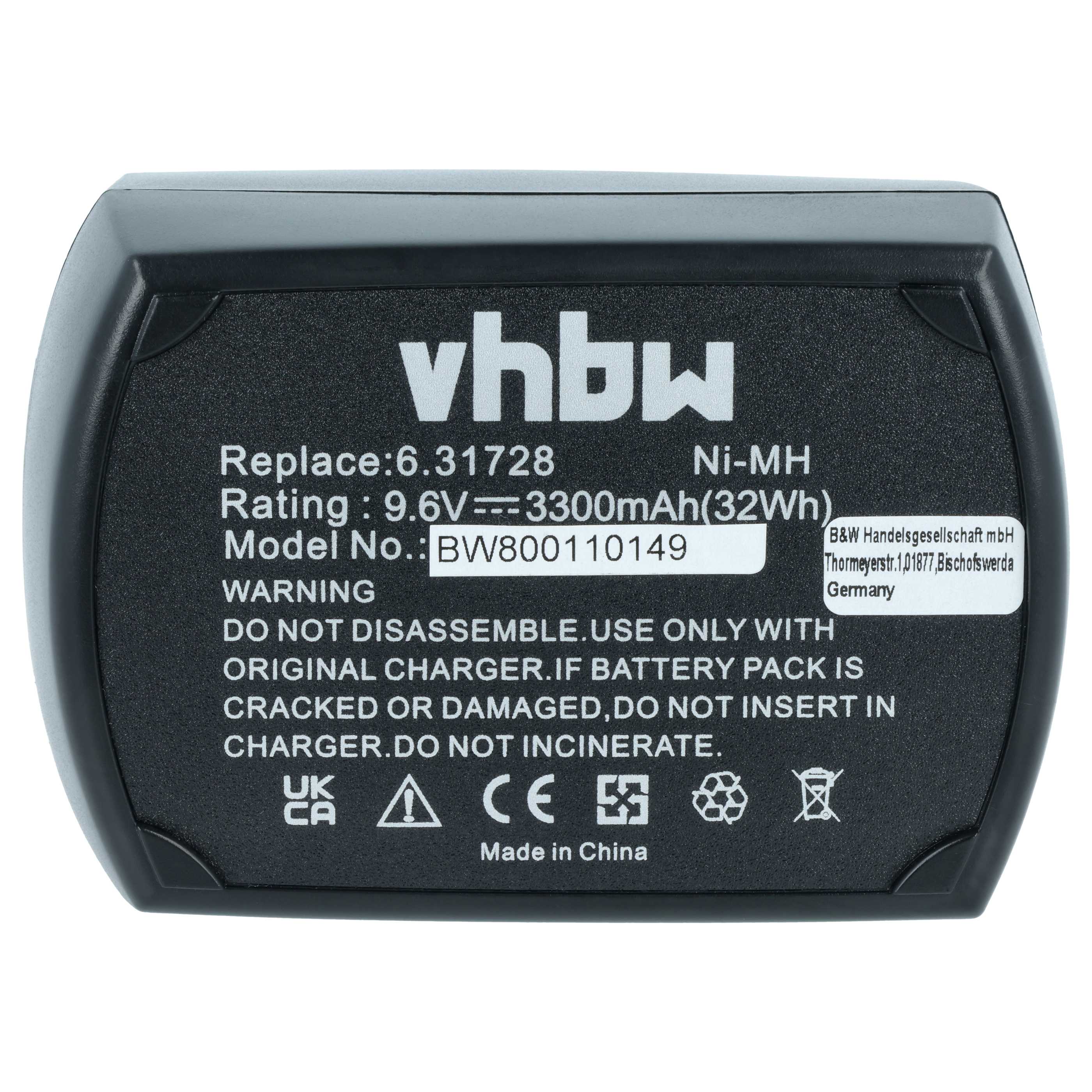 Akumulator do elektronarzędzi zamiennik Metabo 6.25471.00, 6.2547, 6.25471, 6.25470.00 - 3,3 Ah 9,6 V NiMH