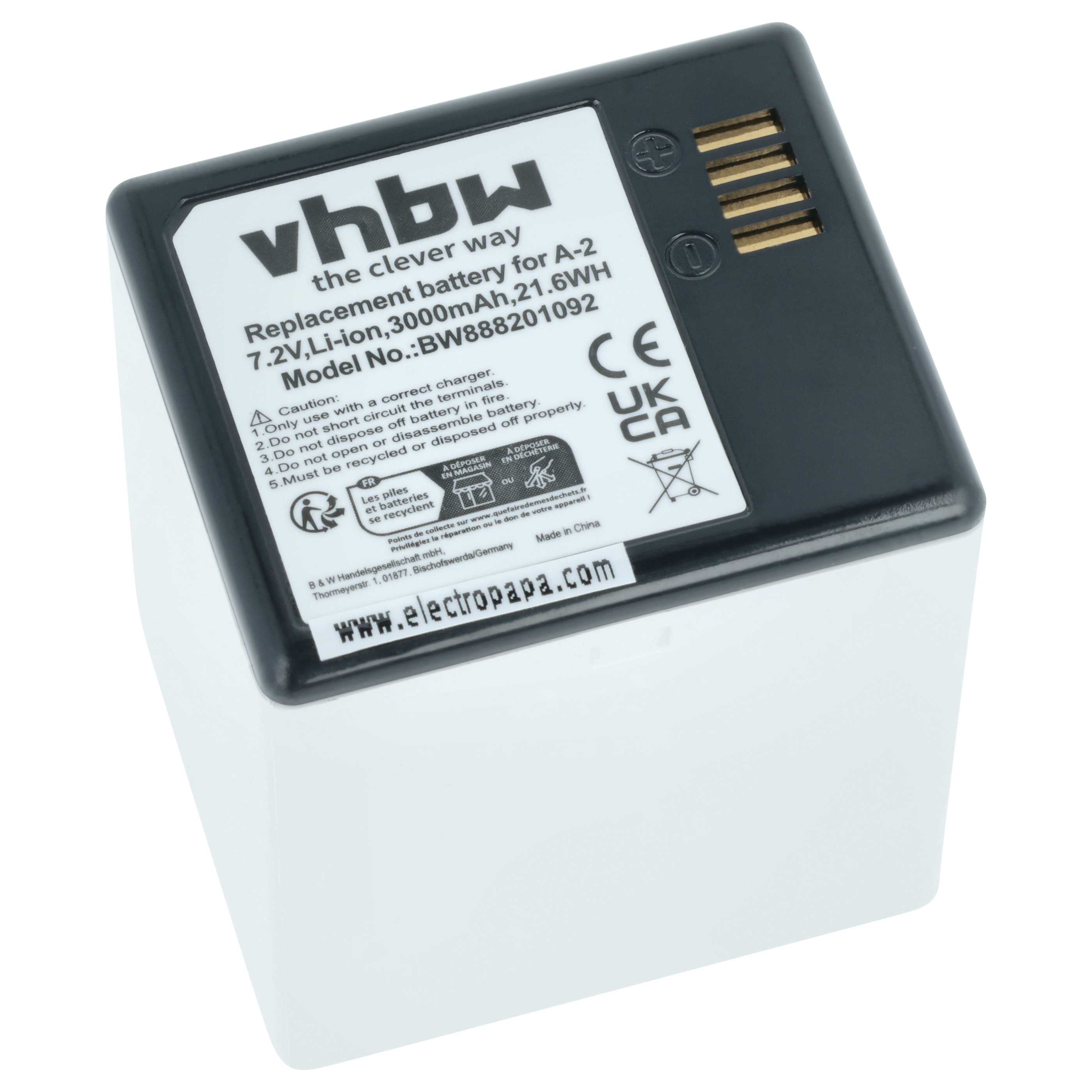 Batteria sostituisce Arlo A-2 per spy cam - 3000mAh 7,2V Li-Ion