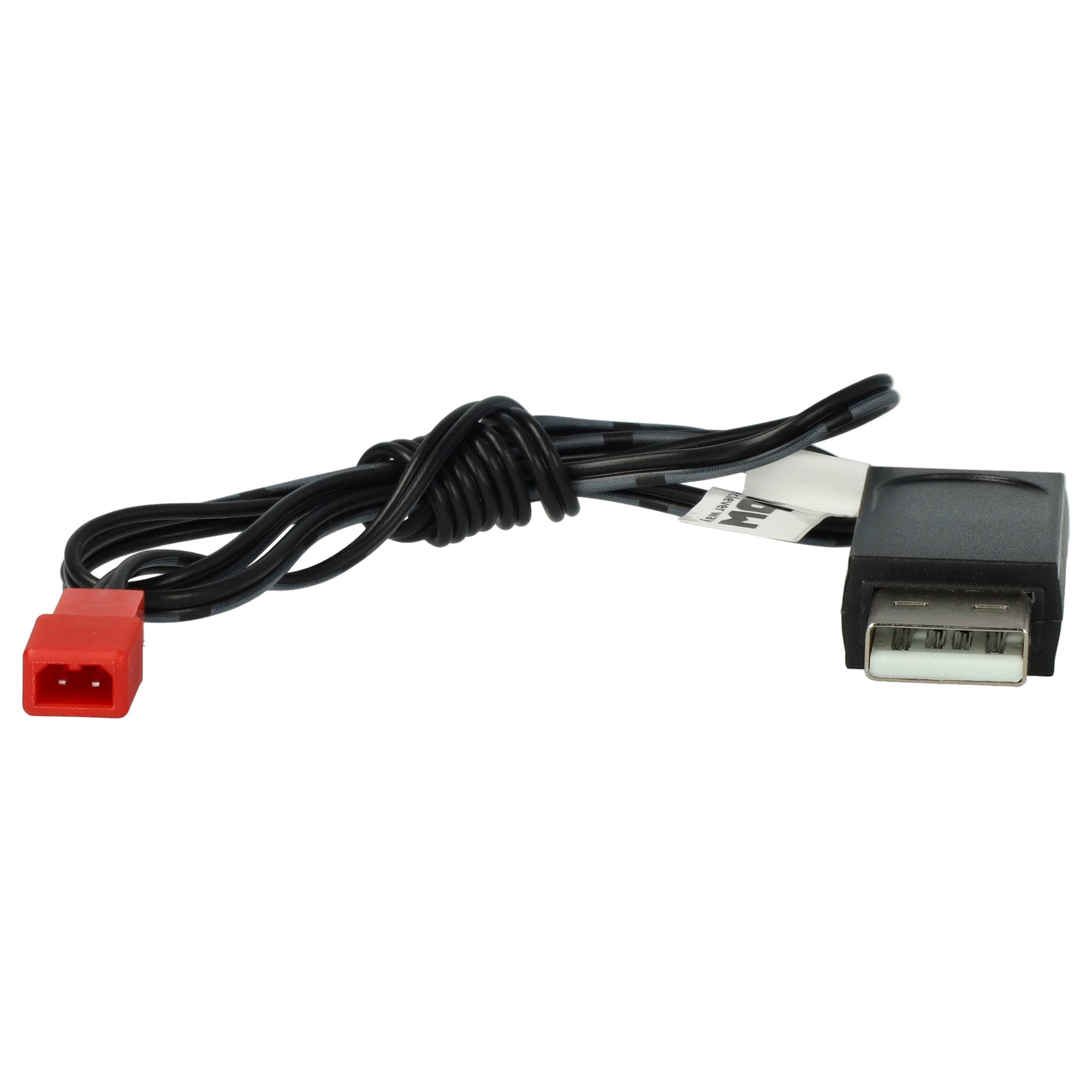 USB Charging Cable suitable for RC Batteries with JST Connector, RC Model Making Battery Packs - 60 cm 6 V