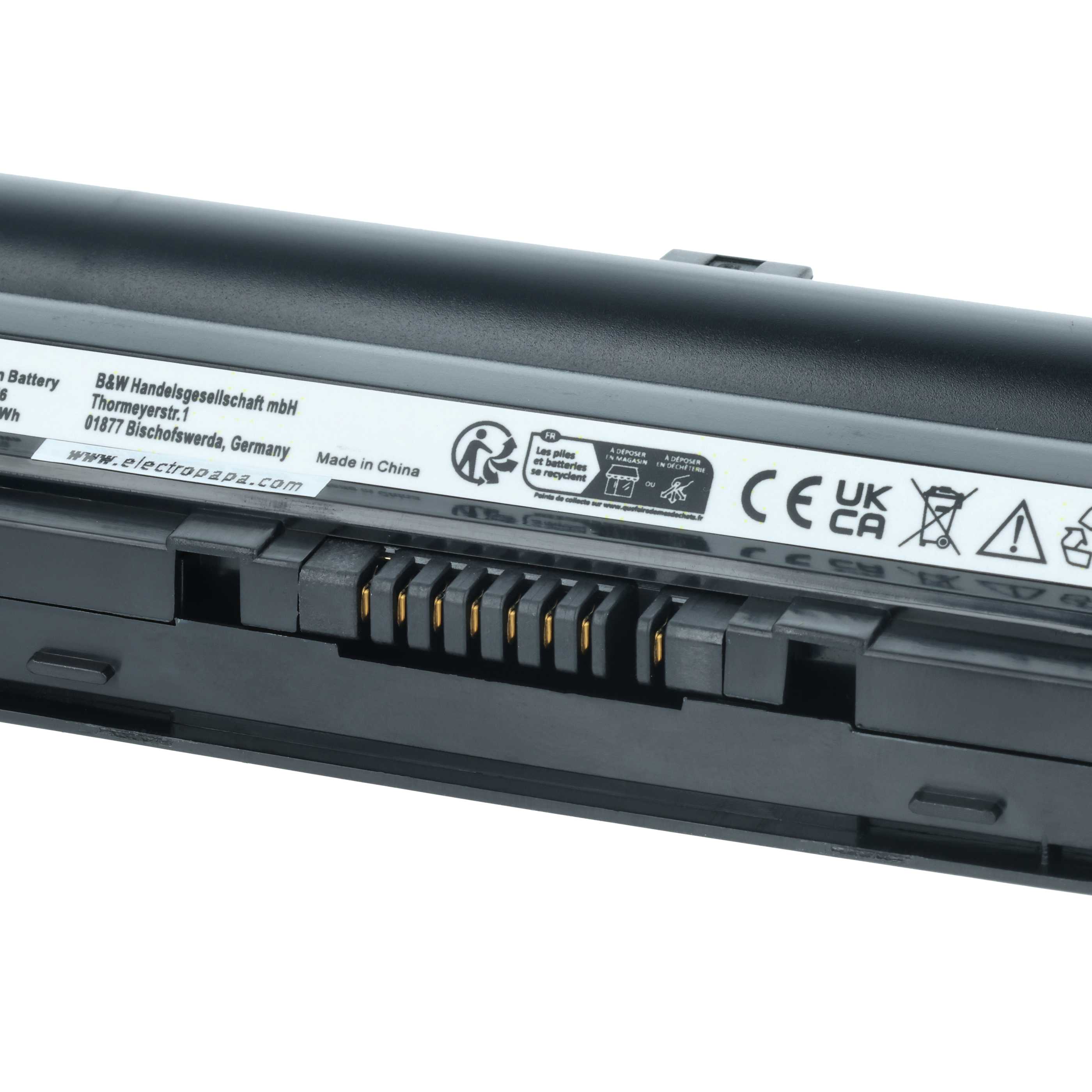 Akumulator do laptopa zamiennik Fujitsu cp293541-01, CP293550-01, CP355510-01 - 5200 mAh 10,8 V LiPo, czarny