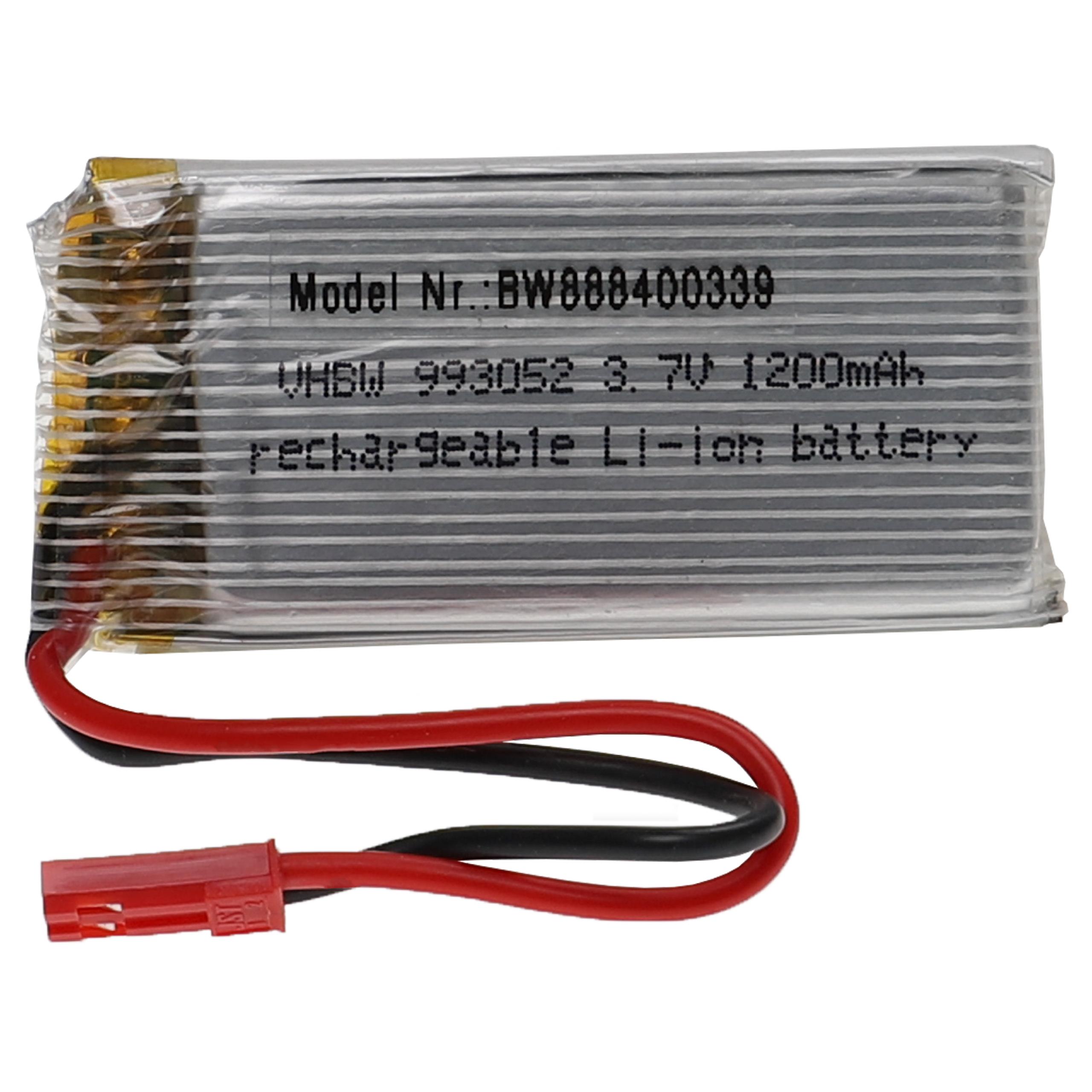 Batteria per modellini RC - 1200mAh 3,7V Li-Poly, BEC