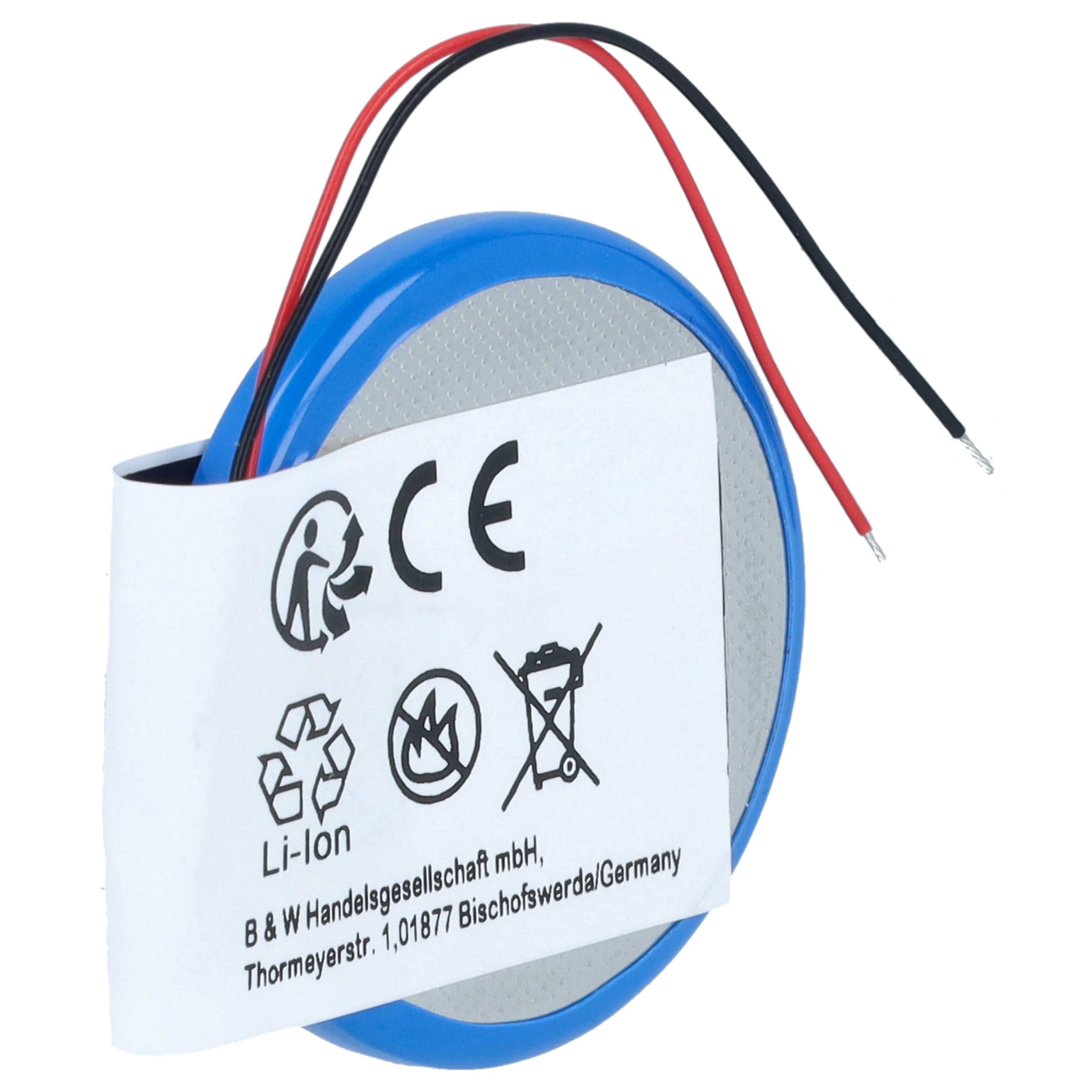 Smartwatch Battery replaces Garmin 361-00047-00, 361-00064-00 - 200 mAh 3.7 V Li-Ion