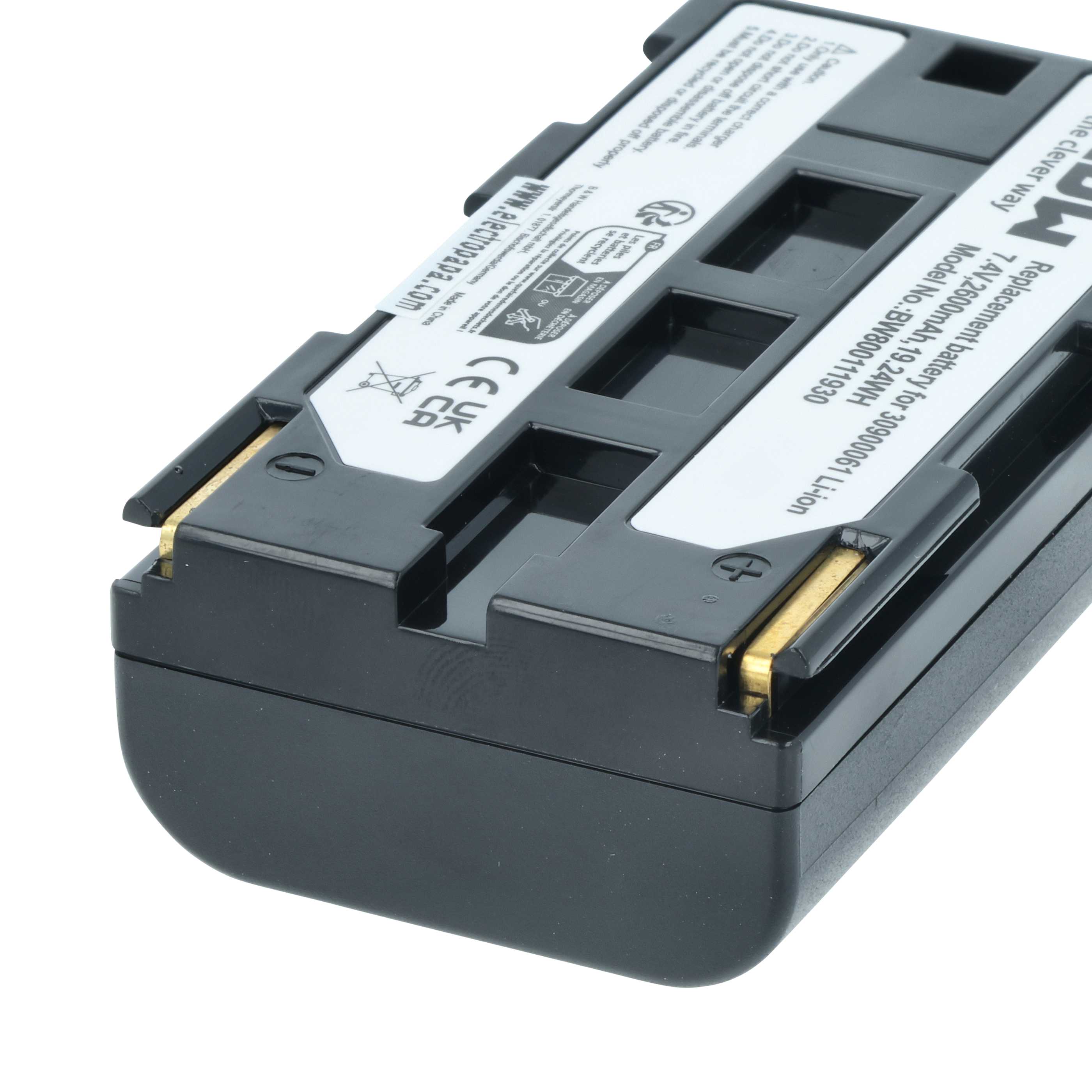 3x Battery replaces Canon BP-911, BP-914, BP-915, BP-924, BP-927, BP-930, BP-941 - 2600mAh, 7.2V, Li-Ion