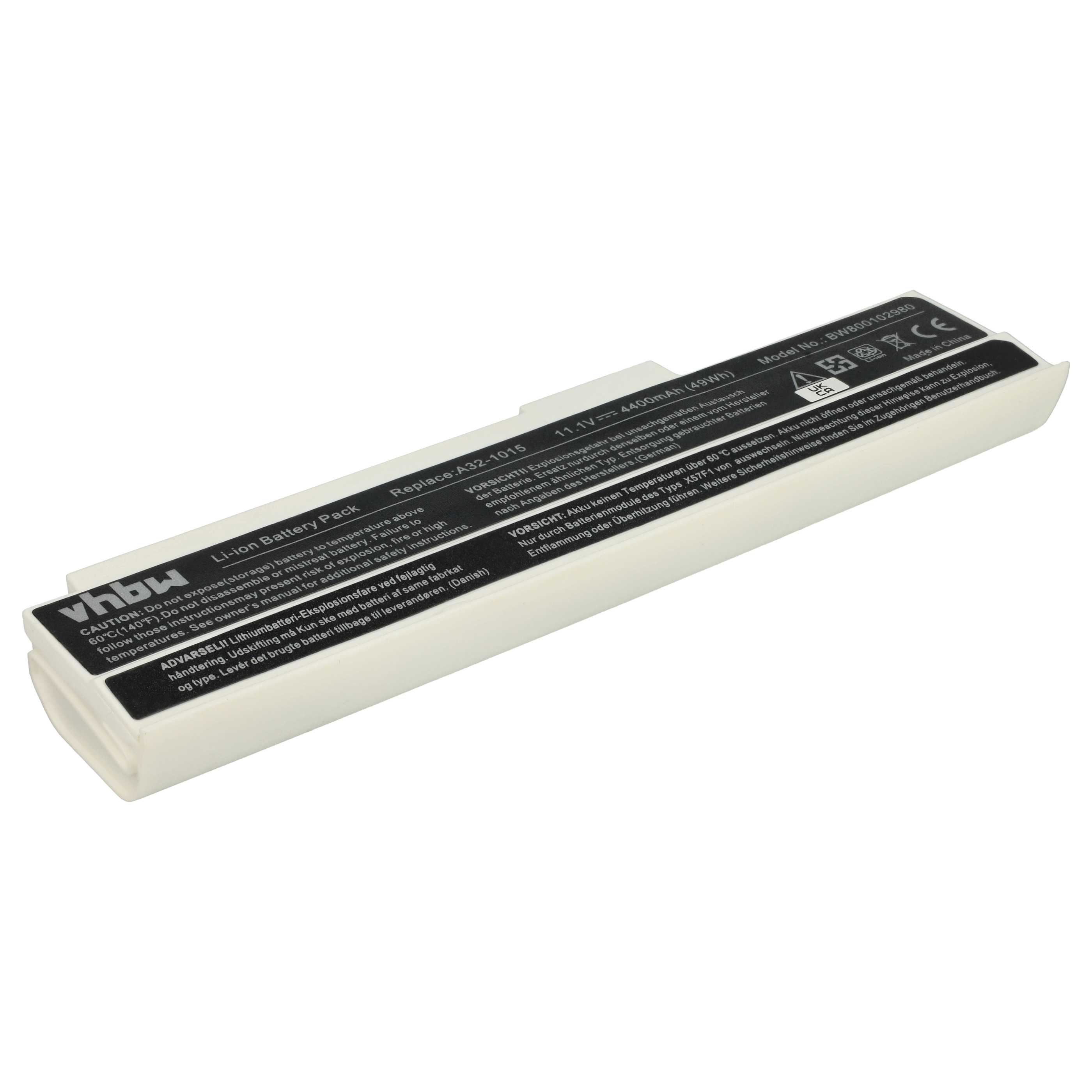 Akumulator do laptopa zamiennik Asus A32-1015, PL32-1015, AL31-1015, A31-1015 - 4400 mAh 11,1 V Li-Ion, biały