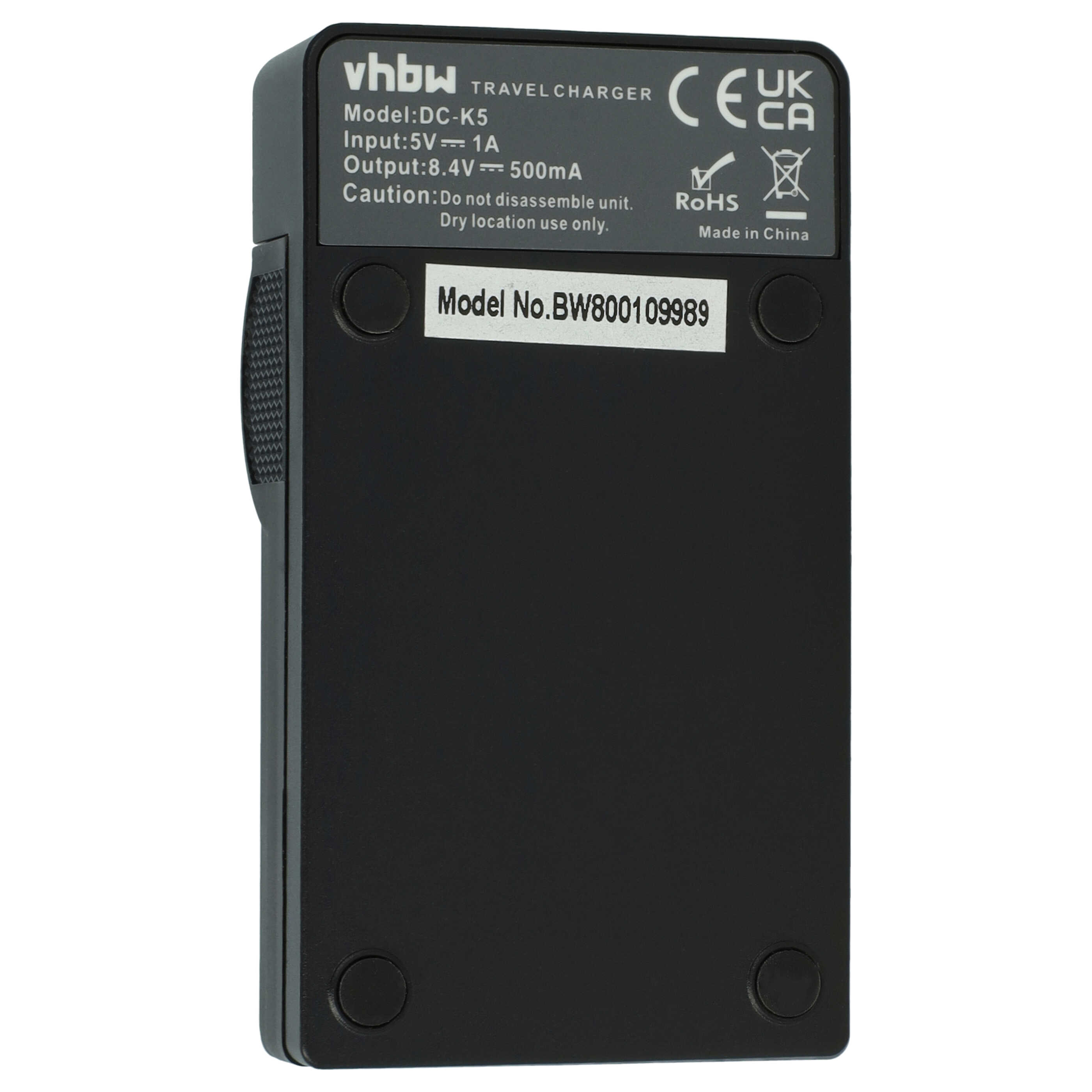 Battery Charger suitable for Lumix DMC-G1 Camera etc. - 0.5 A, 8.4 V