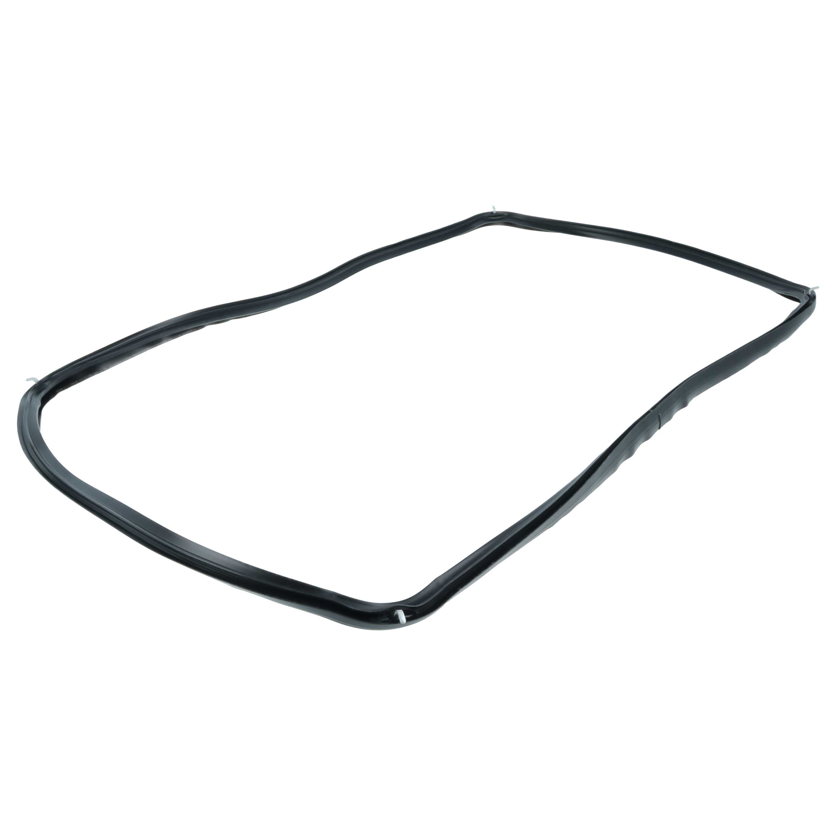 Backofen-Türdichtung mit Winkelhaken als Ersatz für AEG 387194510 für Zanussi u.a. 44 x 33 cm, Schwarz