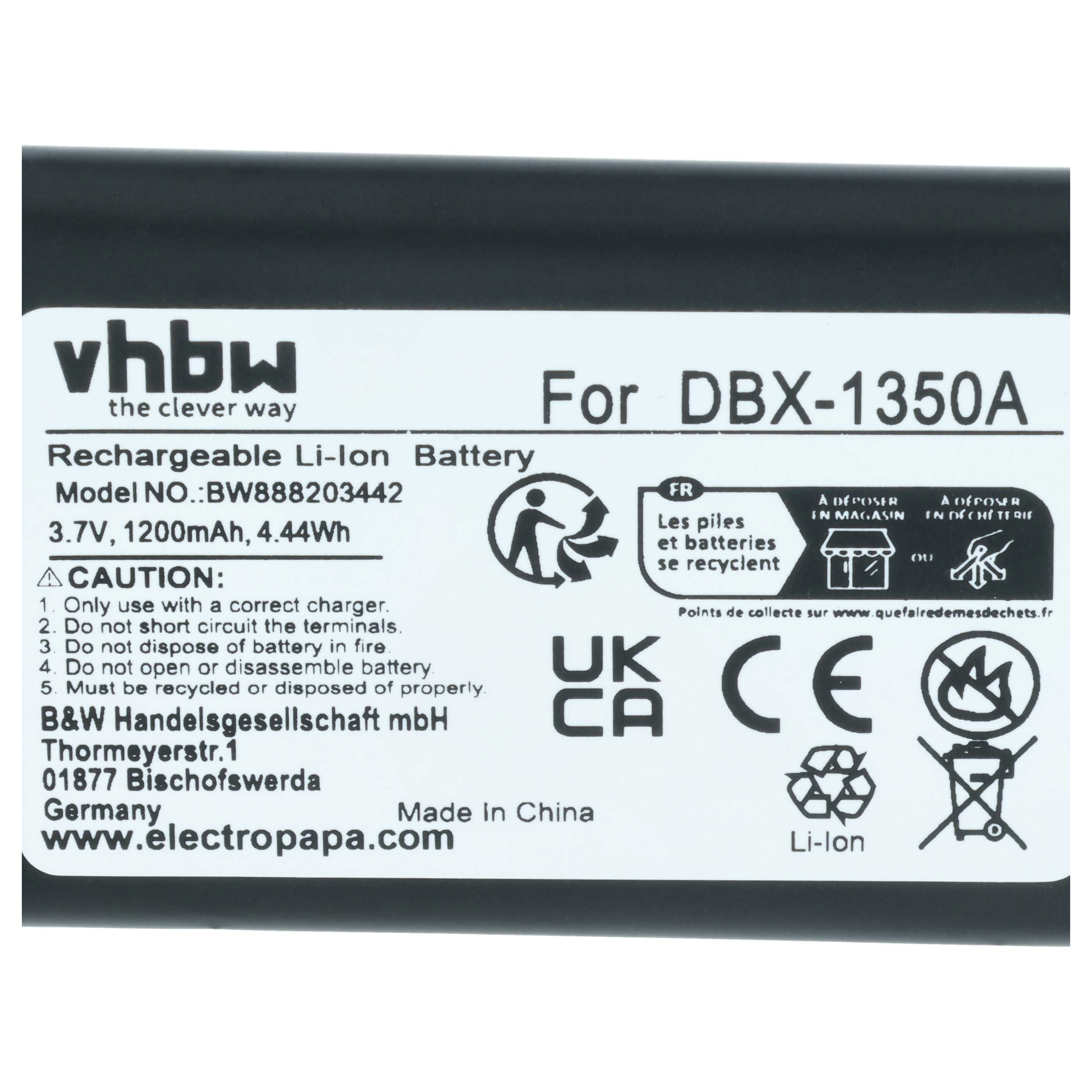 Akumulator do telefonu dla seniora zamiennik Doro DBX-1350A - 1200 mAh 3,7 V Li-Ion