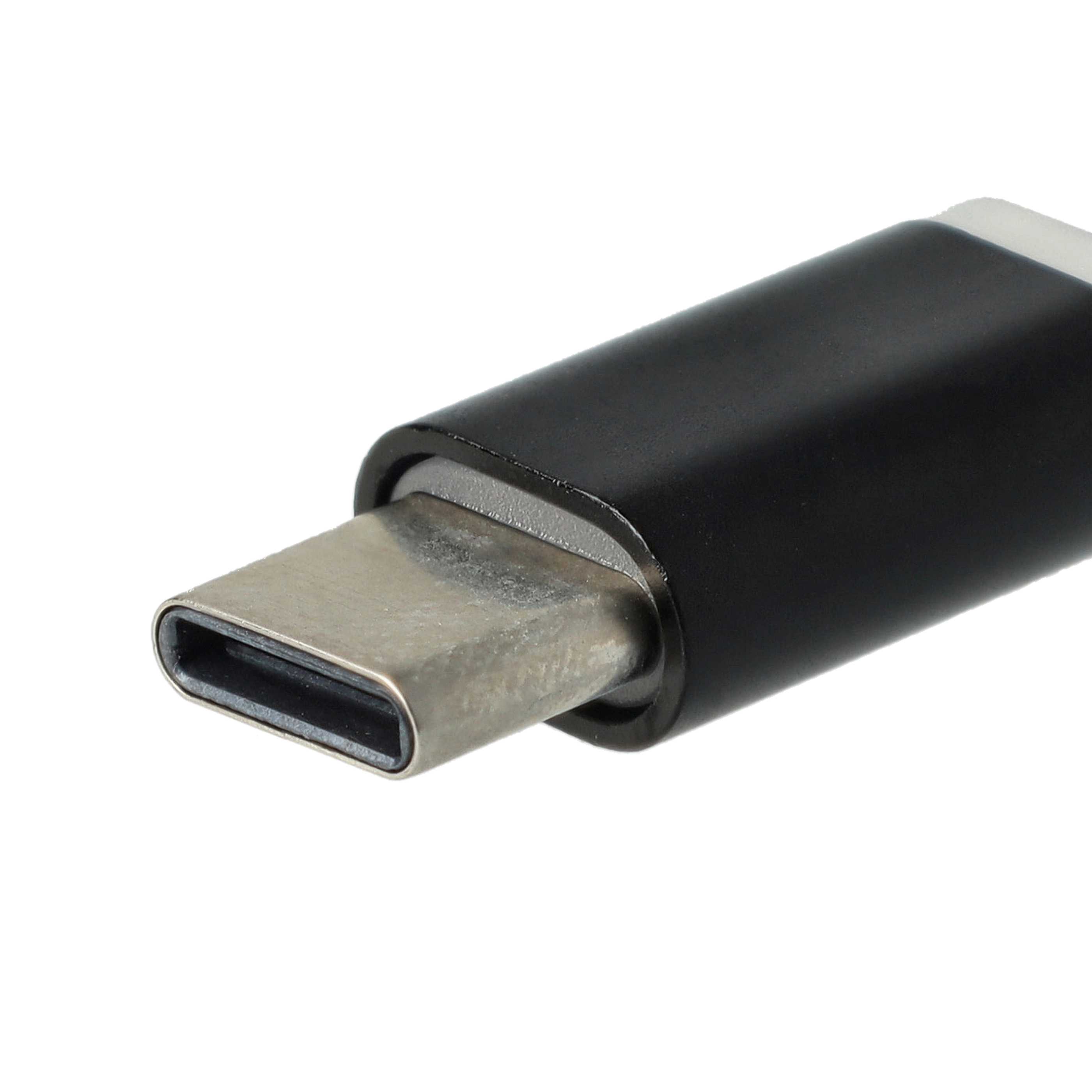 vhbw USB Typ C auf Micro-USB Adapter Schwarz