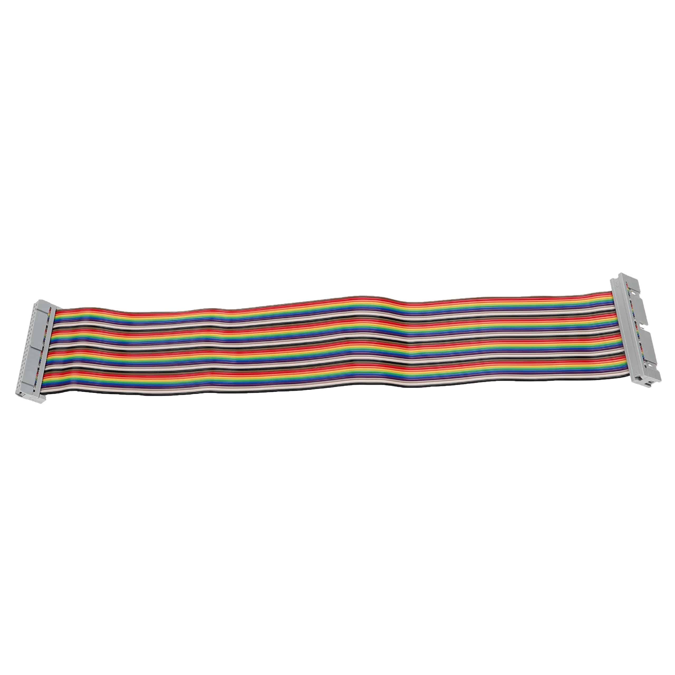 GPIO Cable 40 Pin suitable for Raspberry Pi Mini Computer - GPIO Extension Cable, Multi-Coloured, 30 cm