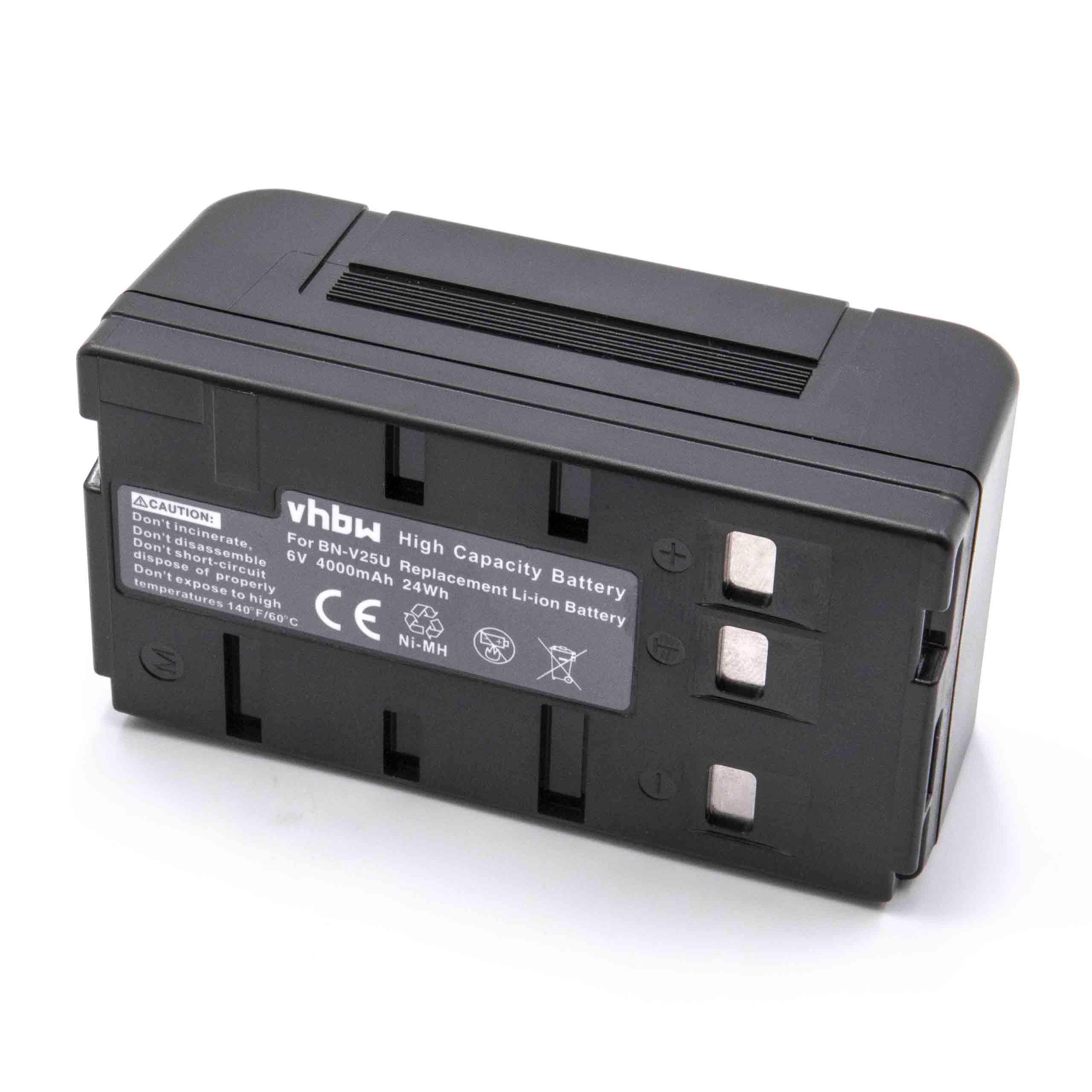Batteria sostituisce JVC BN-V22U, BN-V20, BN-V22, BN-V20US, BN-V20U per fotocamera Philips - 4000mAh 6V NiMH