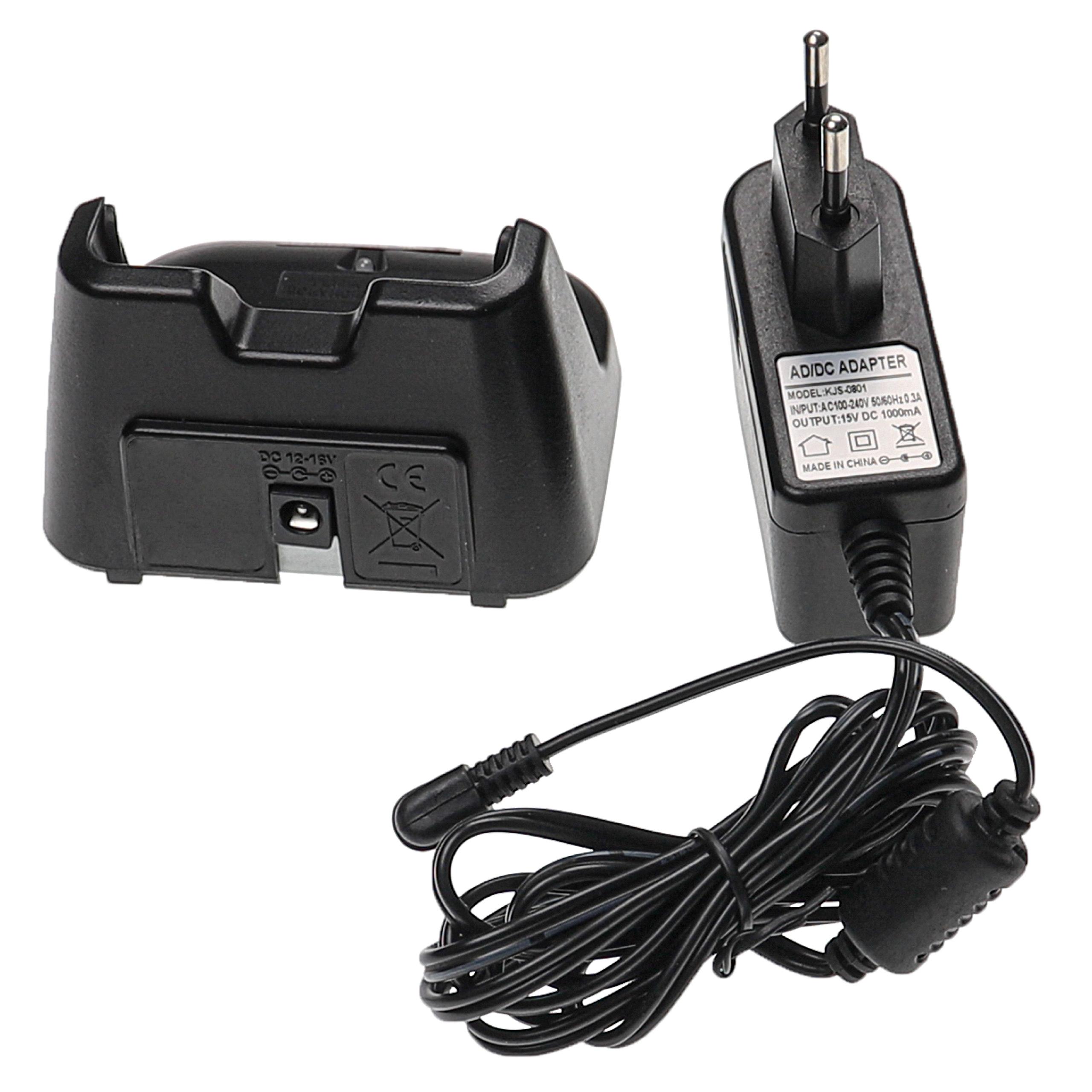 Chargeur + cordon pour batterie de radio IC-3101 - 15 V, 1,0 A